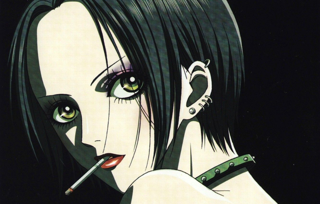 Wallpaper piercing, cigarette, art, ai yazawa, Nan, nana, nana osaki image for desktop, section прочее