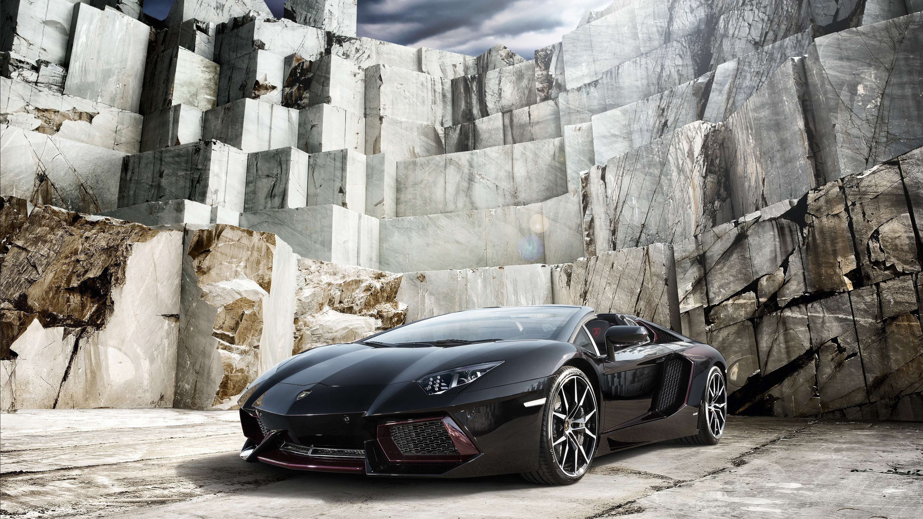 Black Lamborghini Car 4k Wallpaper