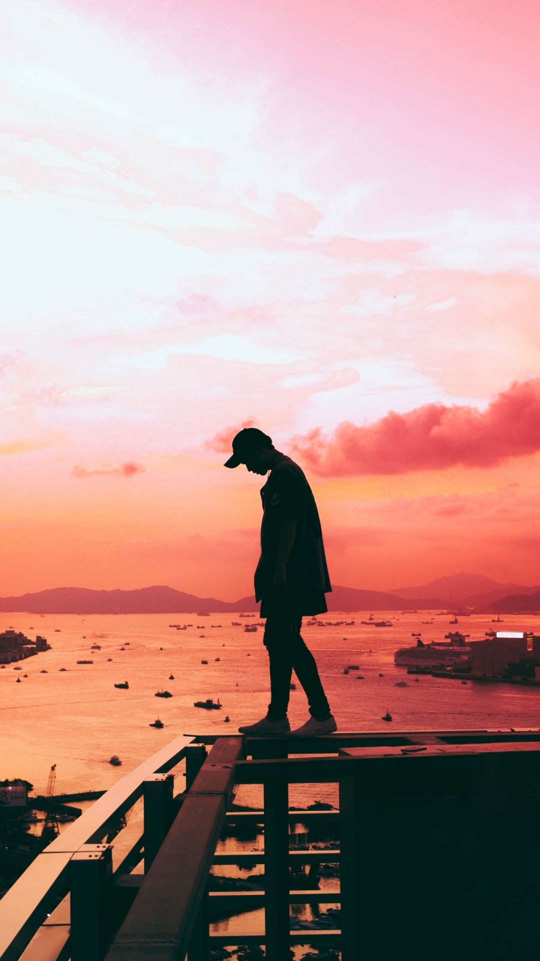 Alone Silhouette 4K Wallpaper