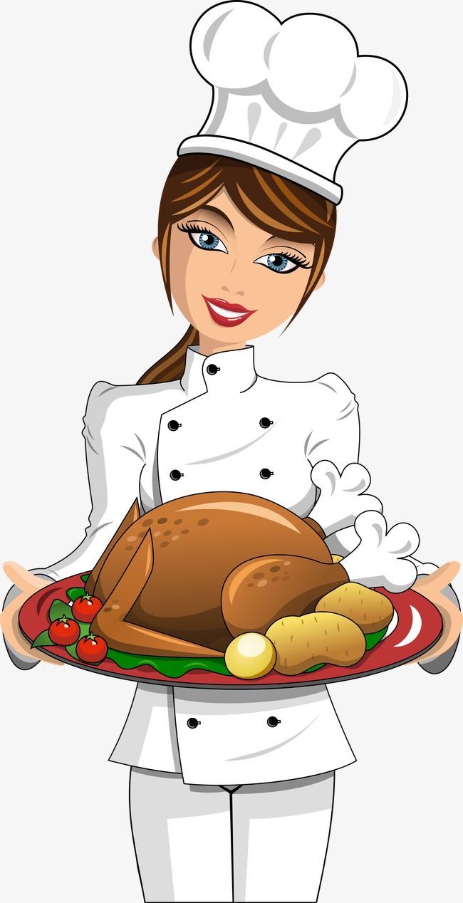 Beauty Chef Vector, Chef Hat Clipart, Food, Cartoon Characters PNG Transparent Clipart Image and PSD File for Free Download. Cartoon chef, Cute cartoon wallpaper, Cartoon
