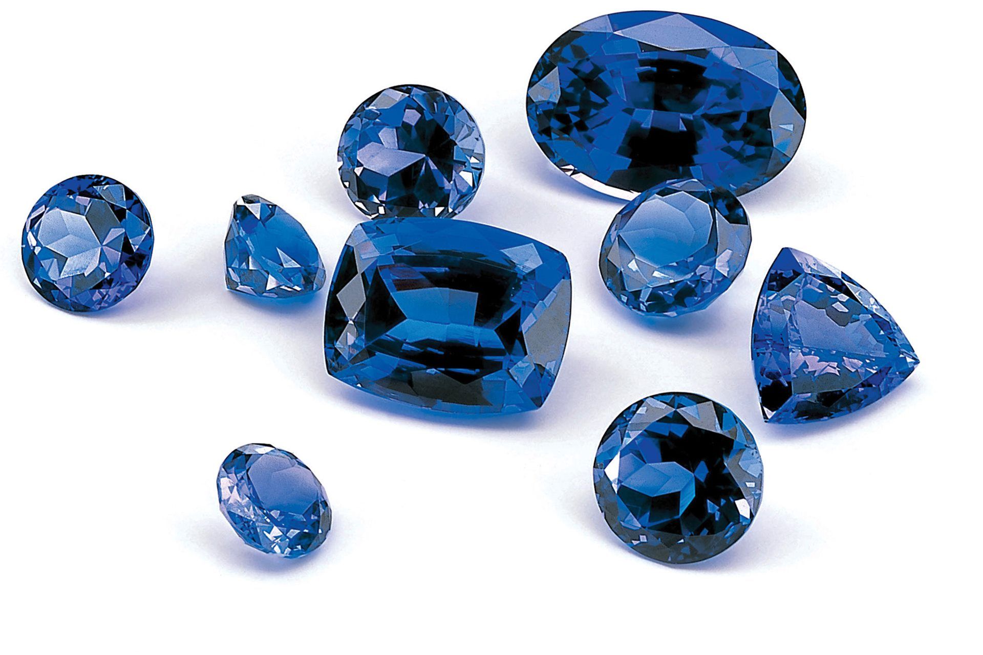 Blue Sapphire Gems HD Wallpaper