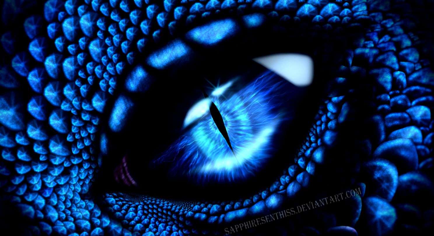 Blue Wallpaper Dragon