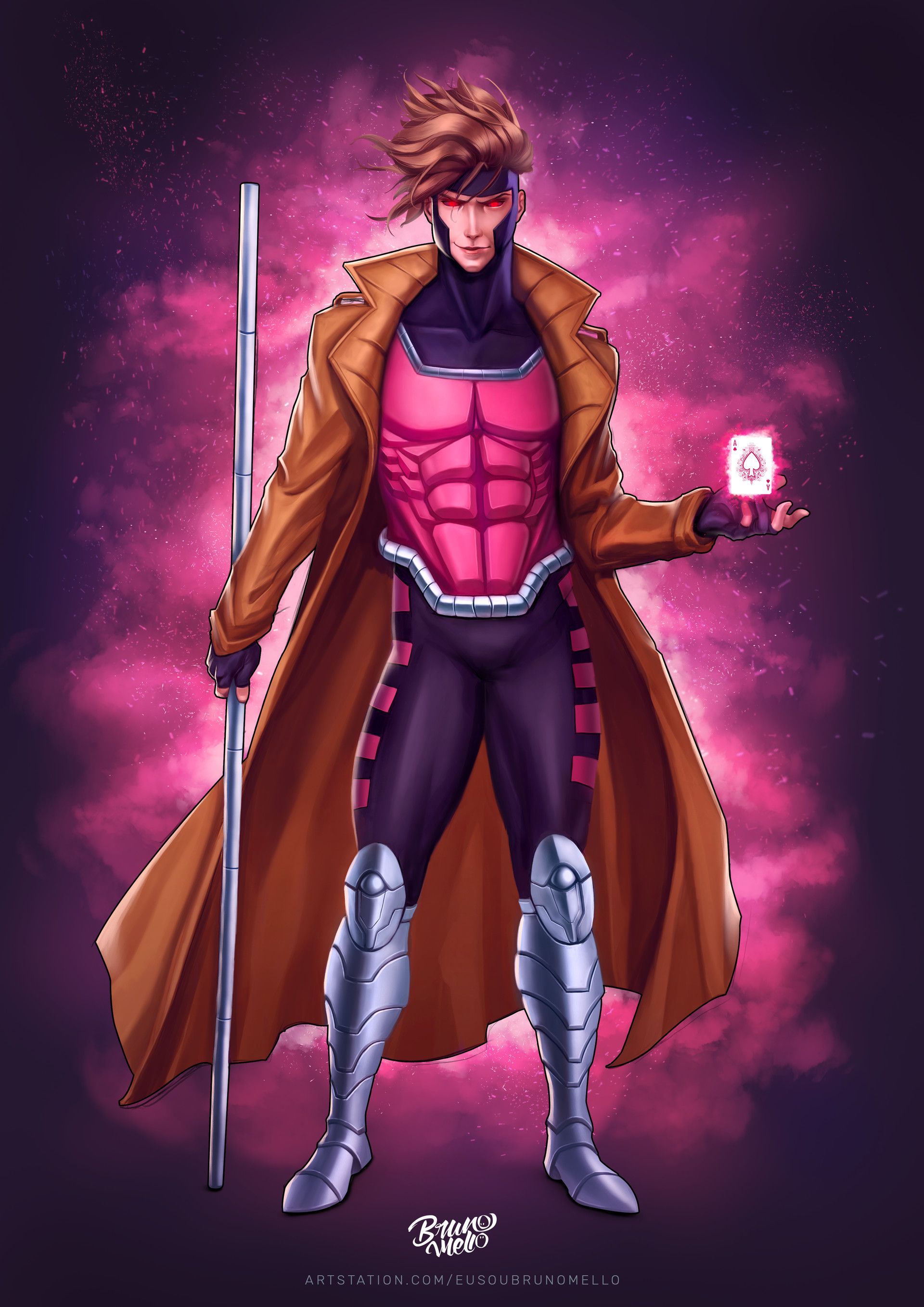 Gambit By Bruno Mello (cdna.artstation.com) Submitted By I_Burn_Cereal To R ImaginaryMutants 1 Comments Original. Xmen Comics, Gambit Marvel, Marvel Superheroes
