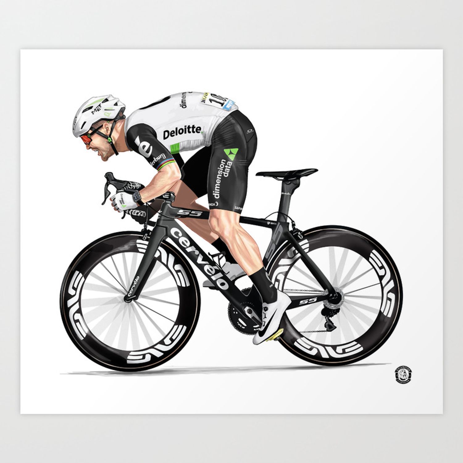 Mark Cavendish. The manx missile Art Print