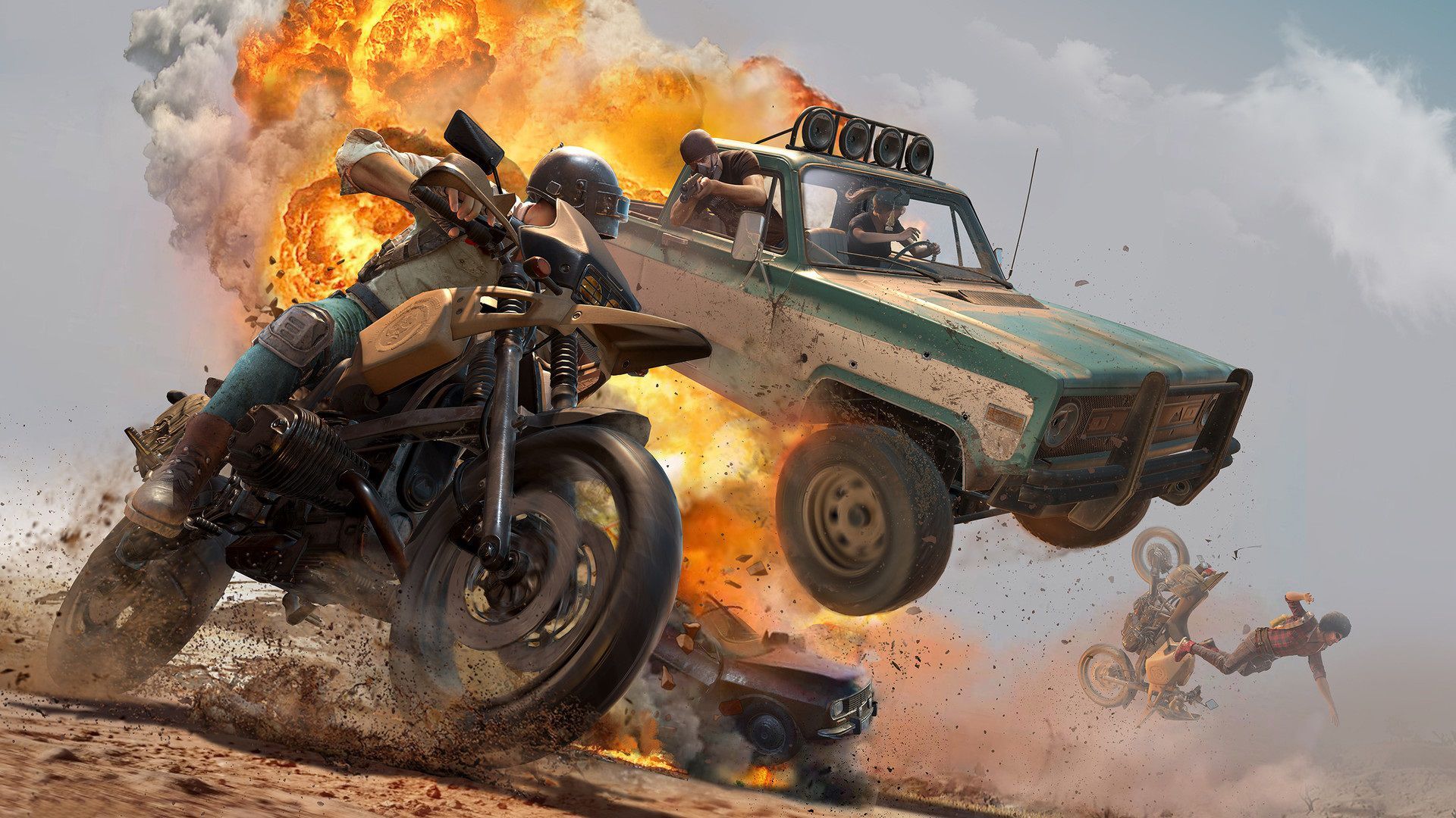 Video Game PlayerUnknown's Battlegrounds Car Blast Wallpaper 2022
