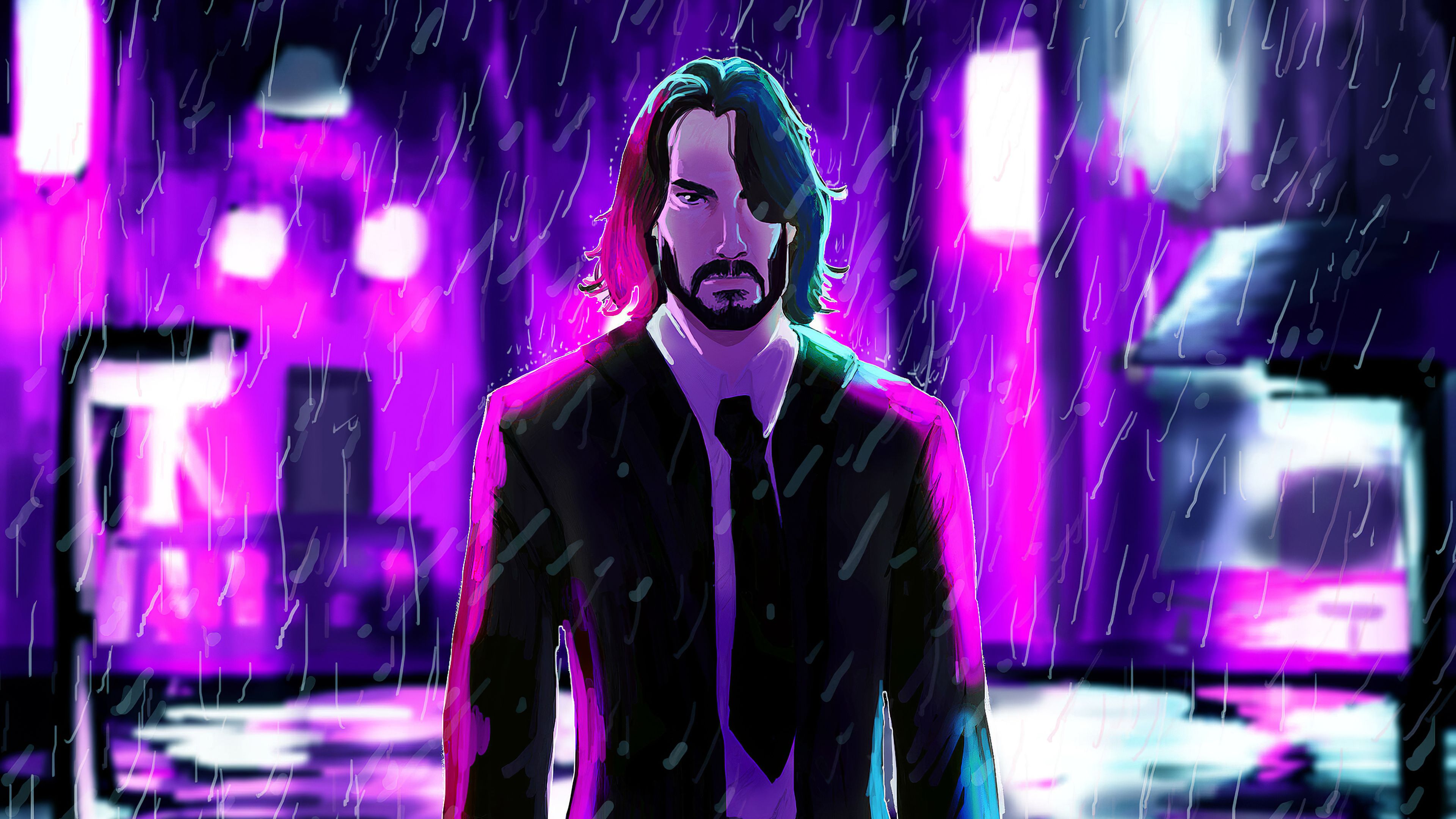 Wallpaper 4k John Wick Art Wallpaper