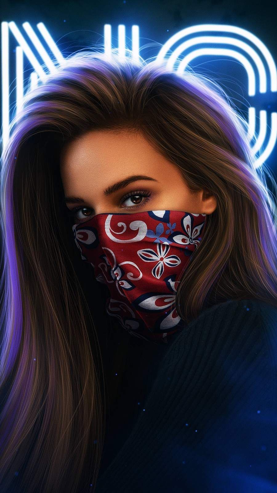 Masked Girl Wallpaper Free Masked Girl Background