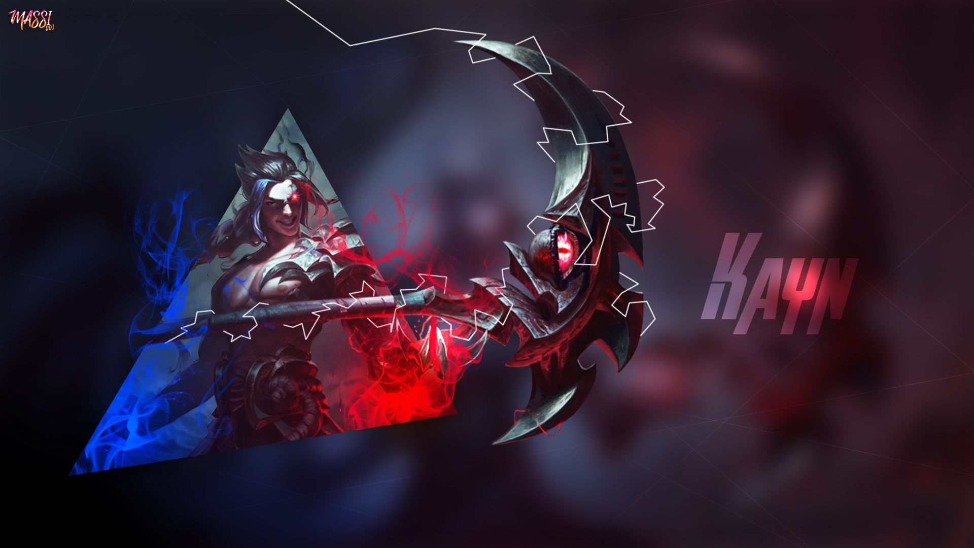 Wallpaper, Kayn League of Legends, League of Legends 1920x1080