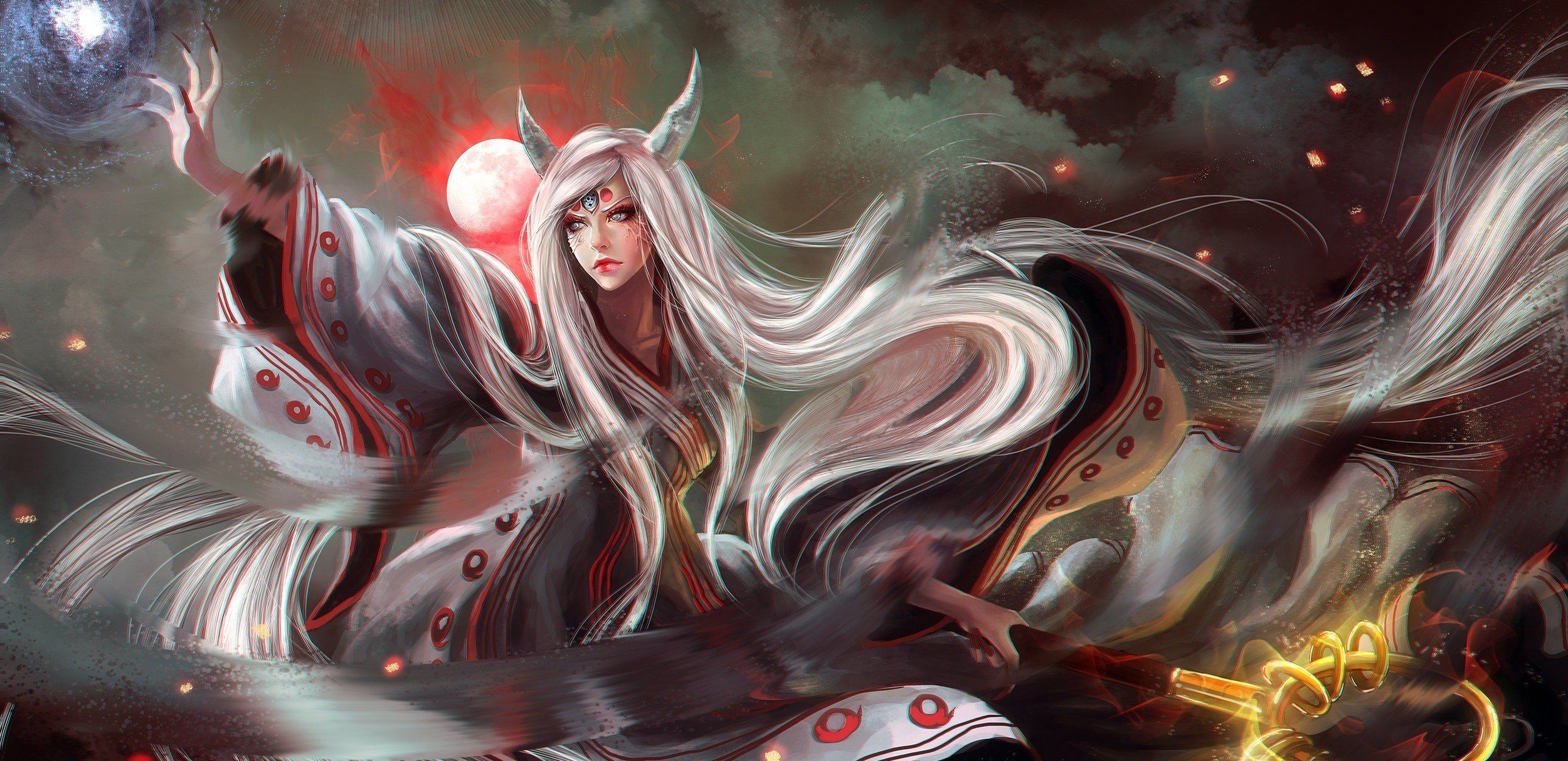 anime girls naruto shippuuden fantasy art anime realistic kaguya wallpaper