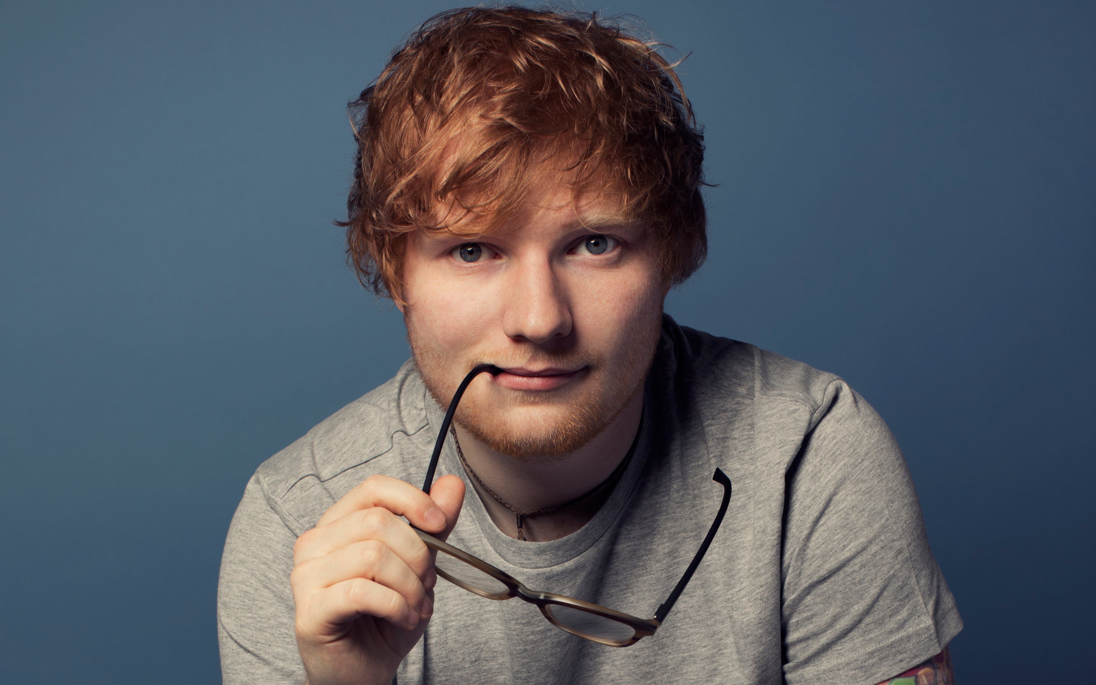Download wallpaper Ed Sheeran, portrait, British stars, young singers, British singer, 4k for desktop with resolution 3840x2400. High Quality HD picture wallpaper