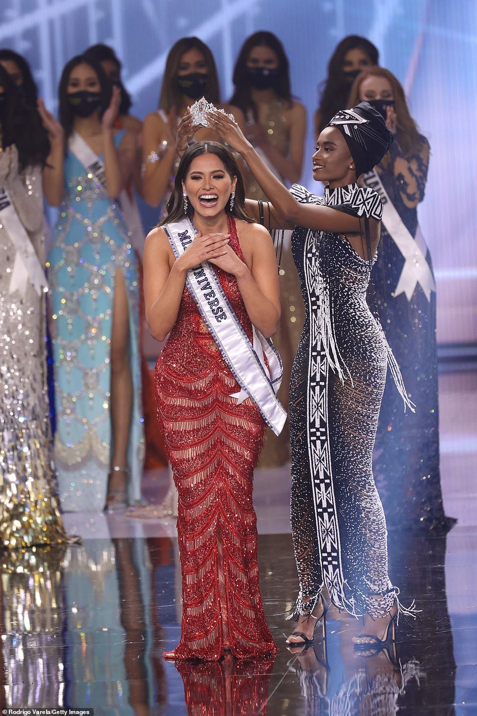 Miss Mexico Andrea Meza was crowned Miss Universe 2021 after the 2020 pageant was canceled due to COVID