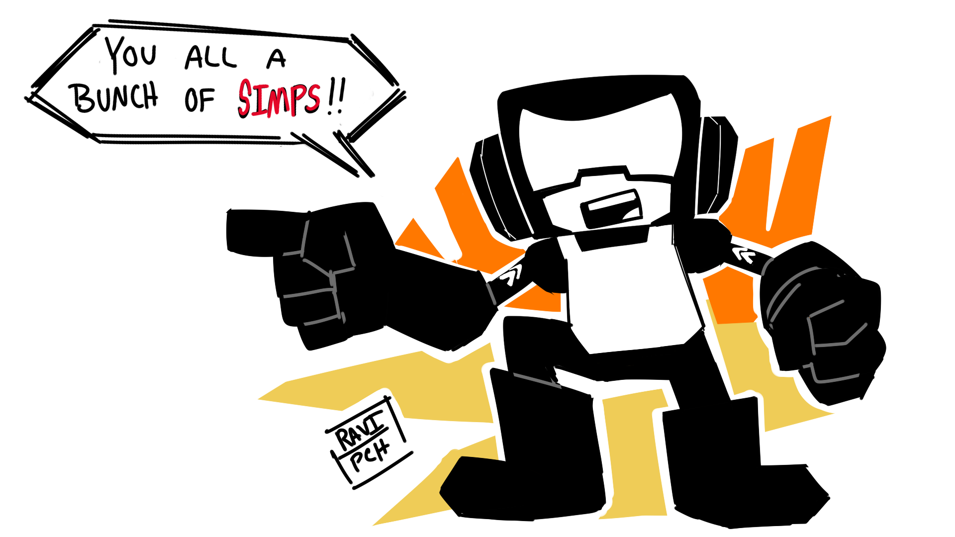 Tank man calls you a simp by PaperCloudyHair on Newgrounds