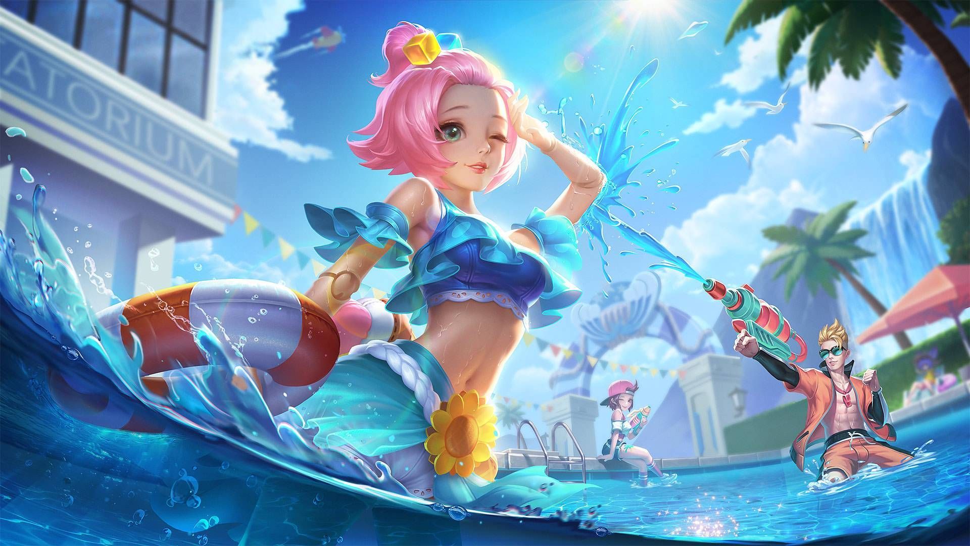Angela Summer Vibes Wallpaper. Mobile legends, Mobile legend wallpaper, Anime summer