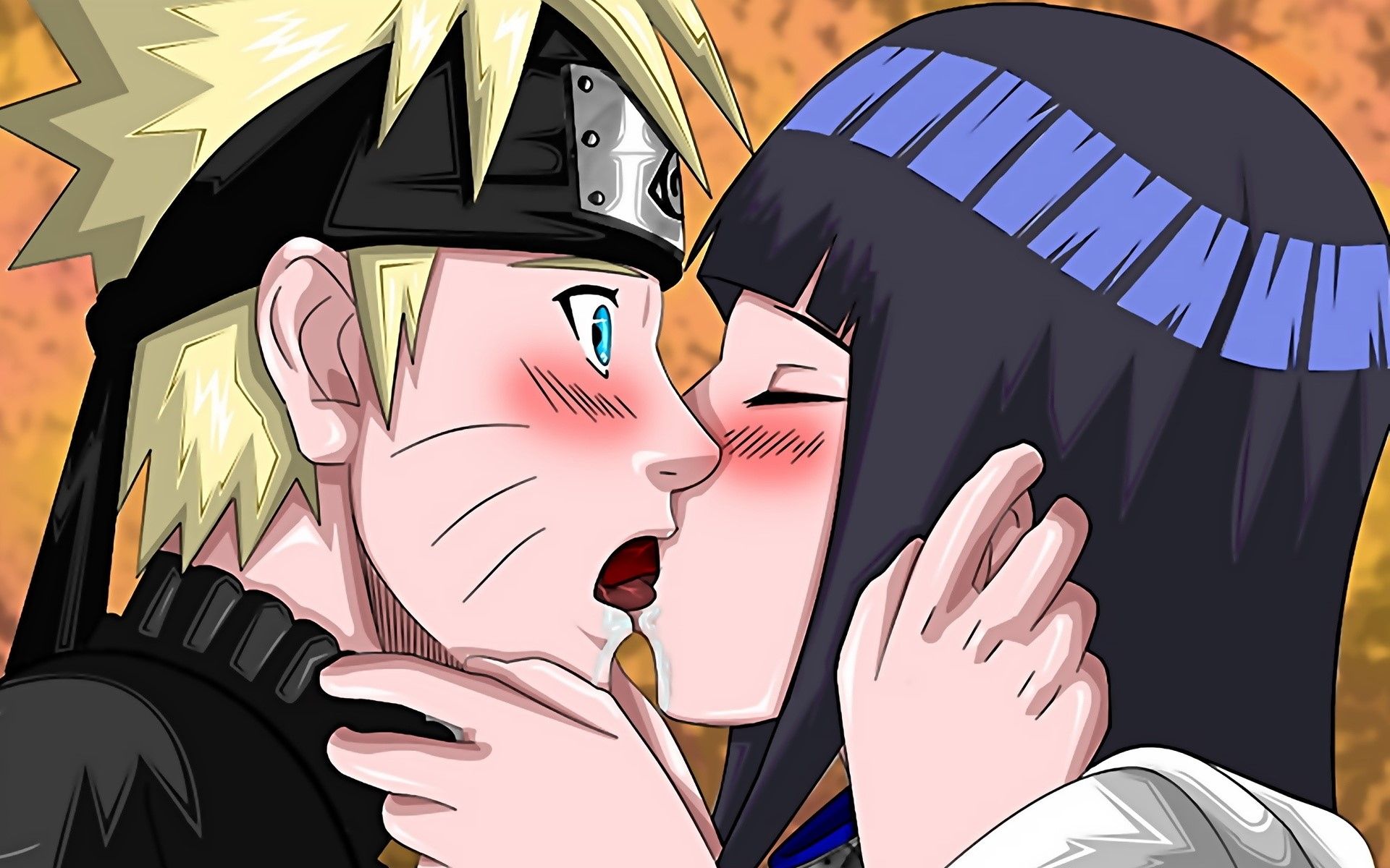 Naruto, Hinata, Kiss, Boy, Girl, Tenderness wallpaper. Mocah HD Wallpaper