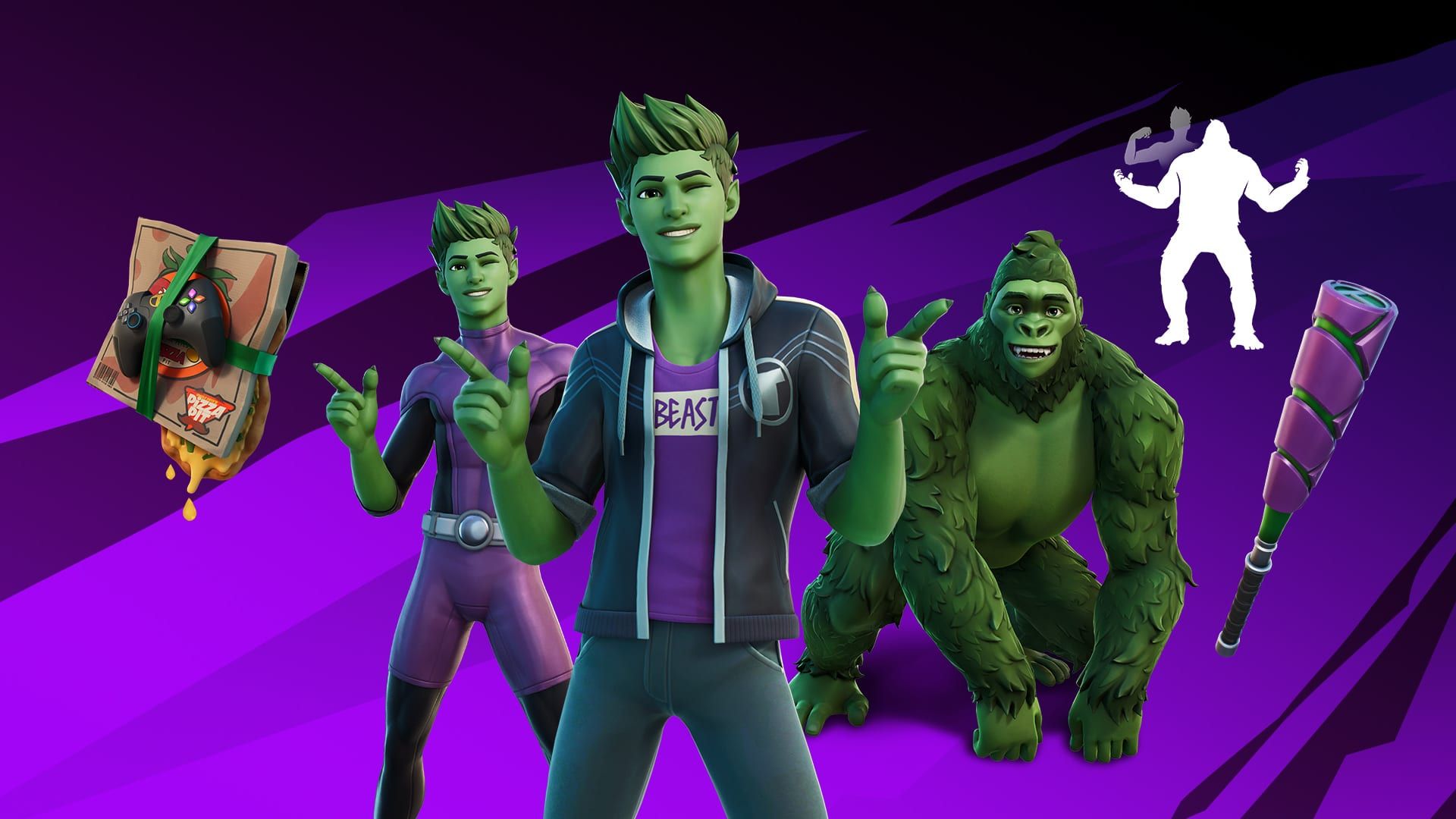 Beast Boy joins Raven in Fortnite to get the skin and gear
