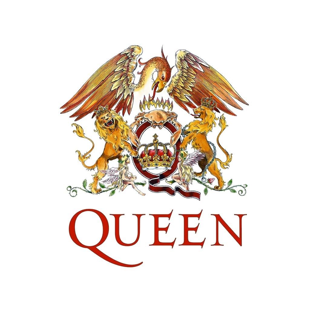 Queen Band Crest Wallpaper. Queen band, Freddie mercury, Queens wallpaper