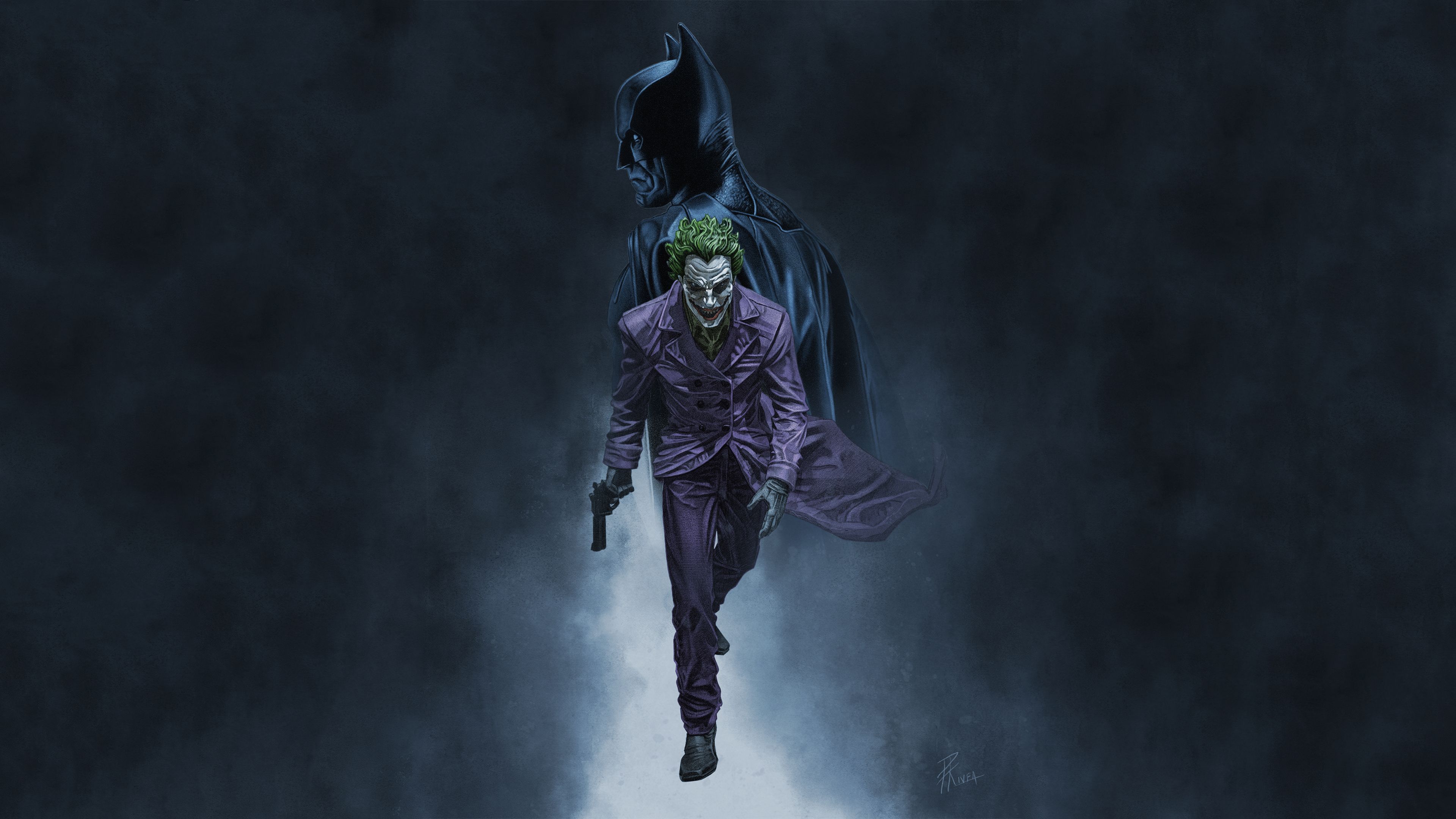 4k Wallpaper Batman Joker