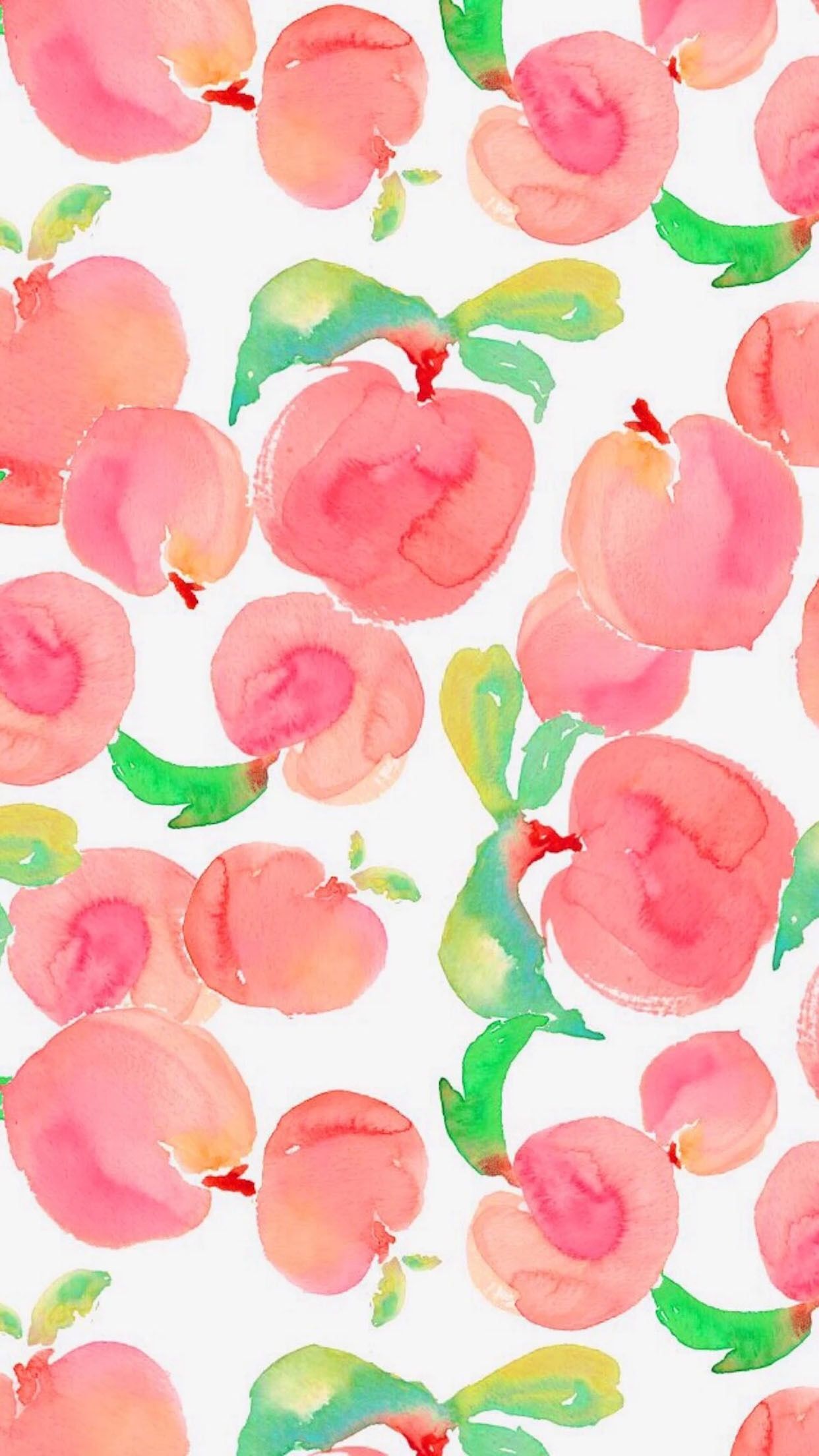 Summer Watercolor Fruit Wallpaper