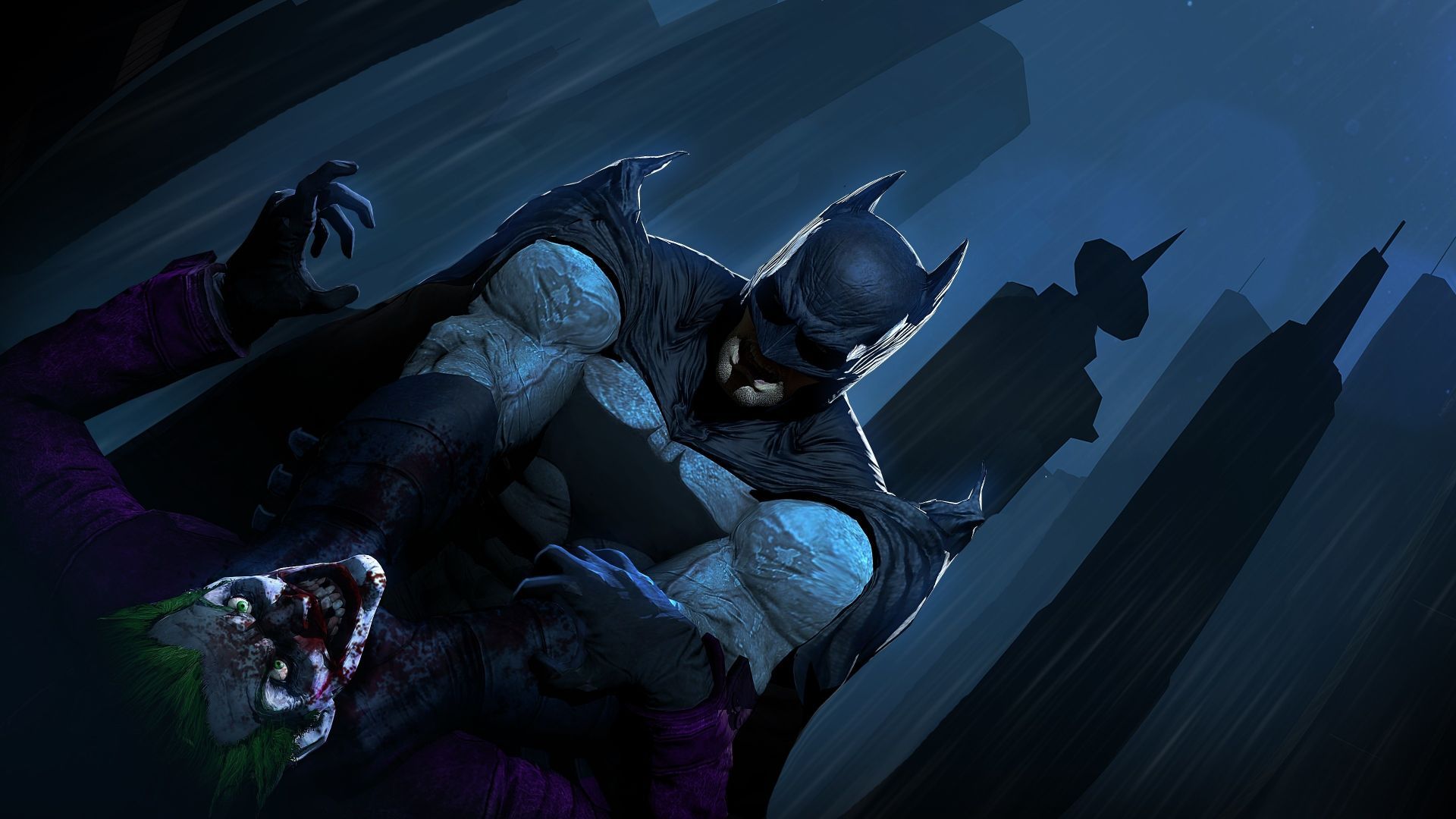 Desktop wallpaper joker vs batman, dc comics, artwork, HD image, picture, background, a30d49