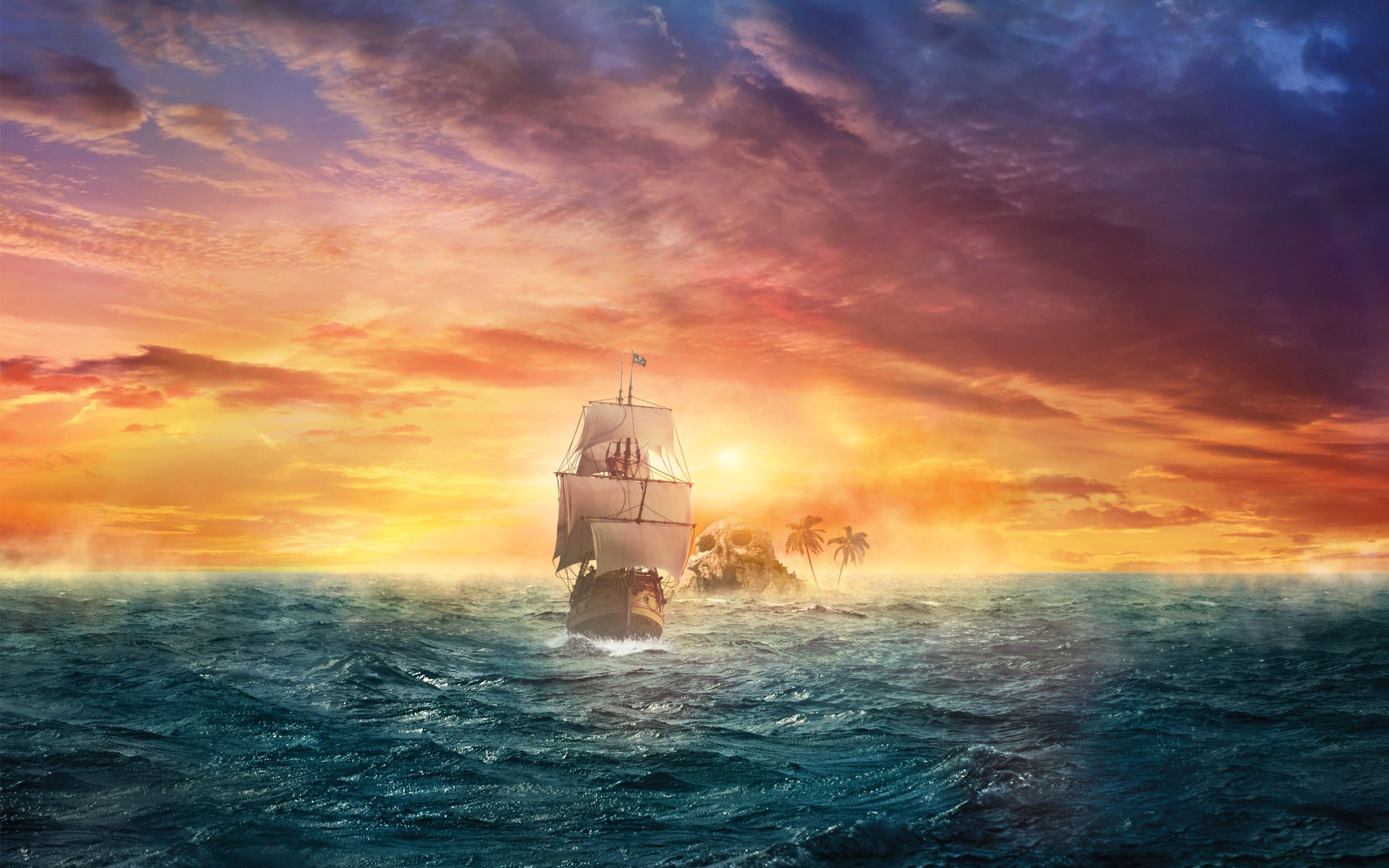 Pirate Sail, HD Creative, 4k Wallpaper, Image, Background, Photo and Picture