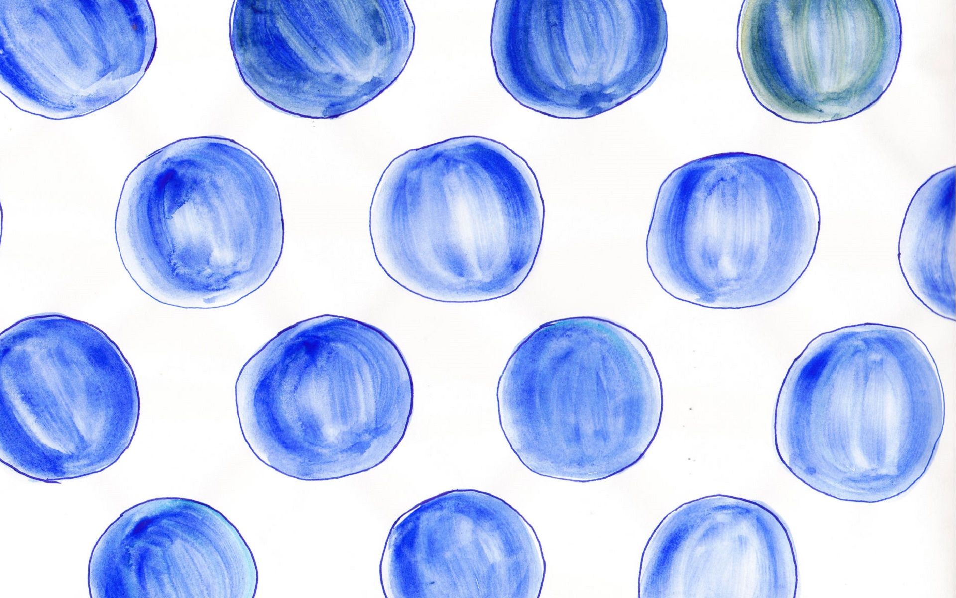 Blue Watercolor Wallpaper