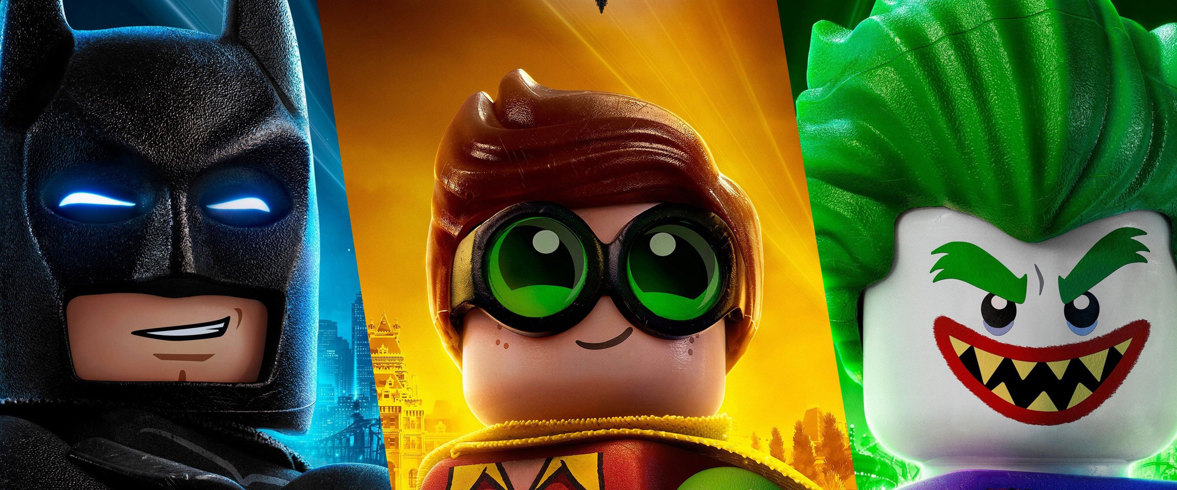 The Lego Batman Joker Robin 4K 4K Wallpaper 3840x1600 Hot Desktop and background for your PC and mobile