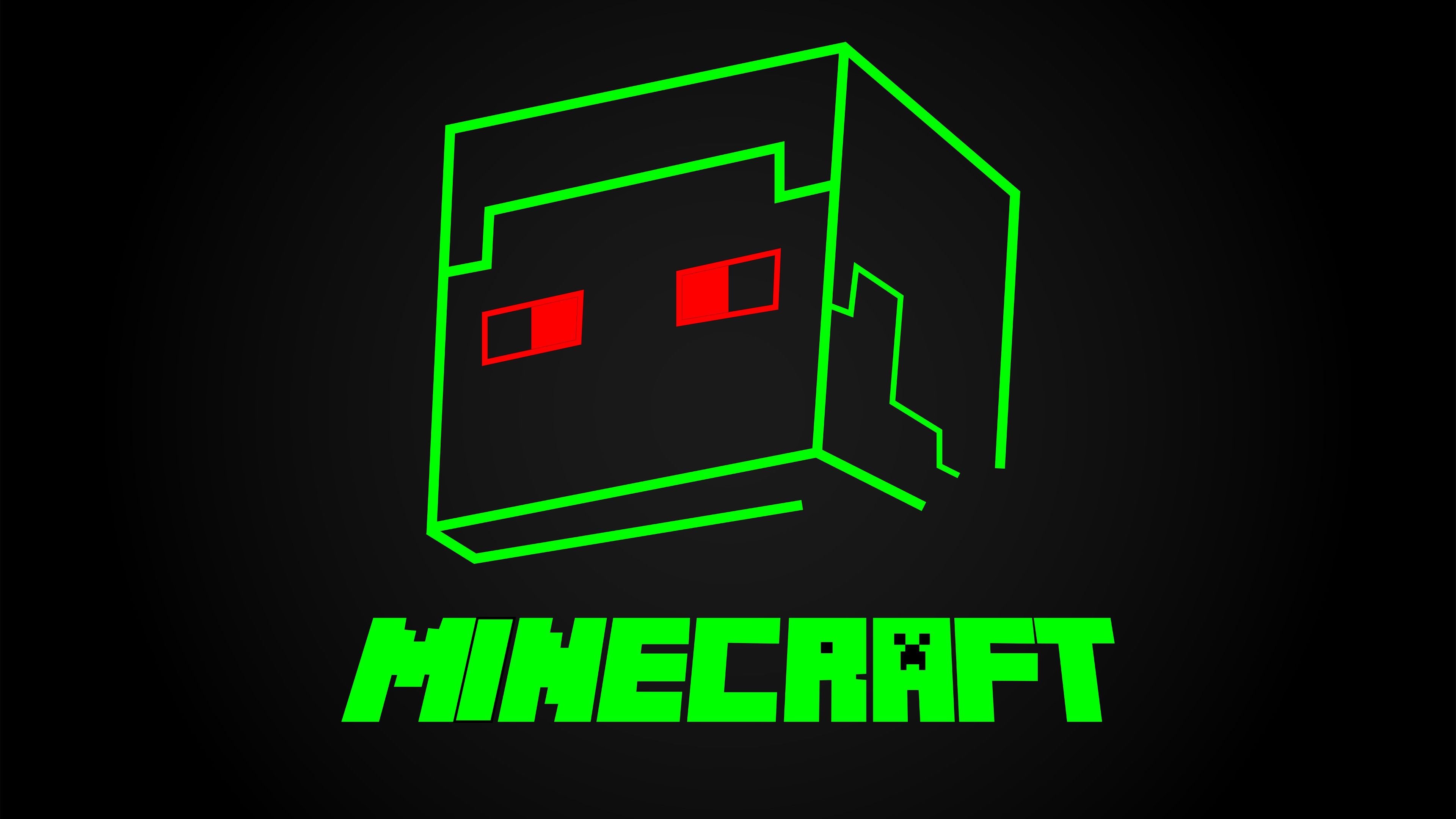 Minecraft Logo 4K HD Wallpaper