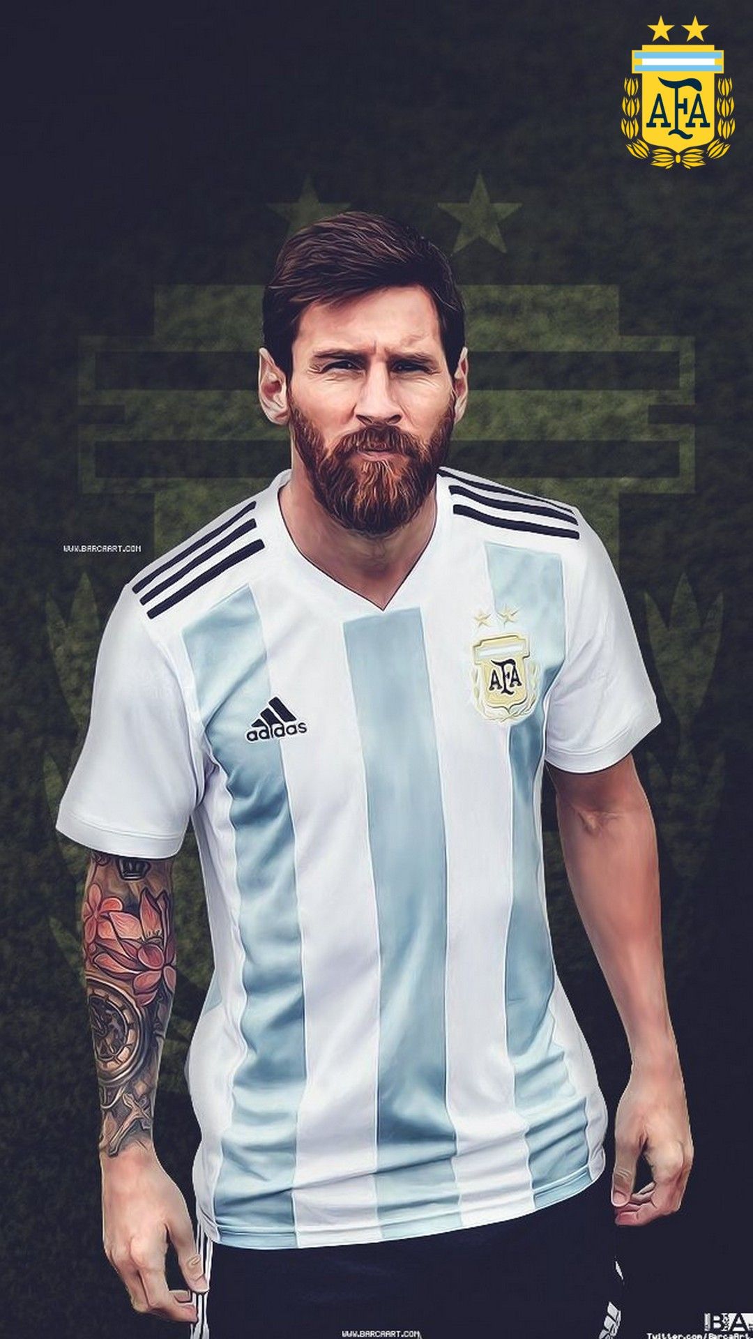 Wallpaper Messi Argentina iPhone Football Wallpaper