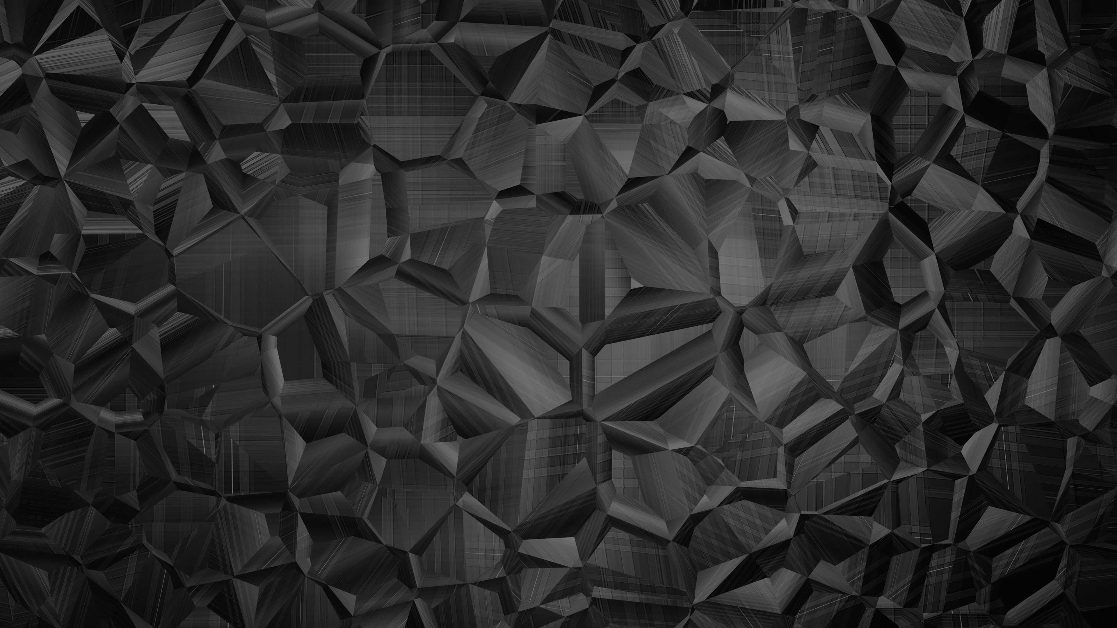 Wallpaper 4k Dark Abstract Shapes 4k