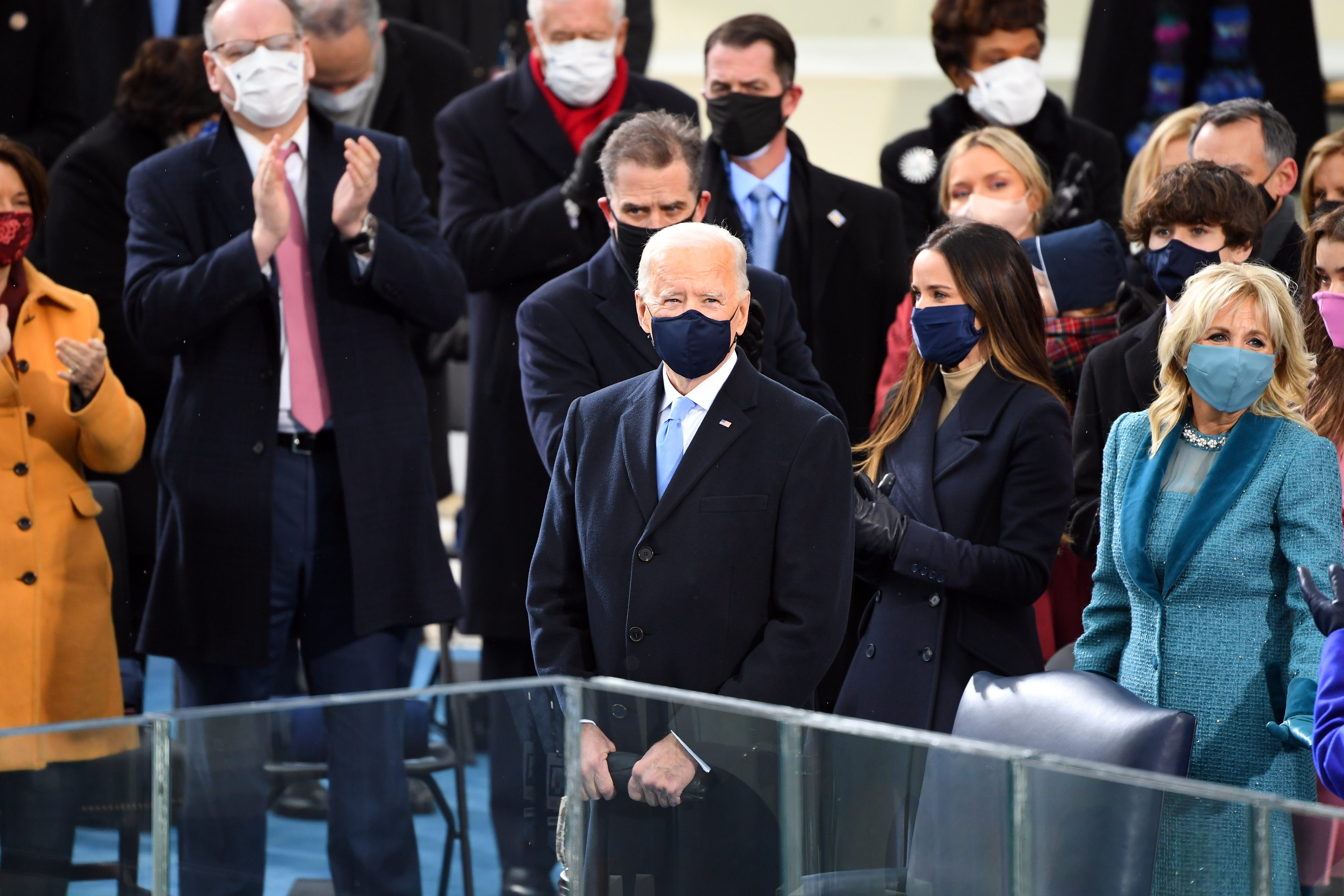 TV marked Joe Biden's inauguration with familiar, comforting image
