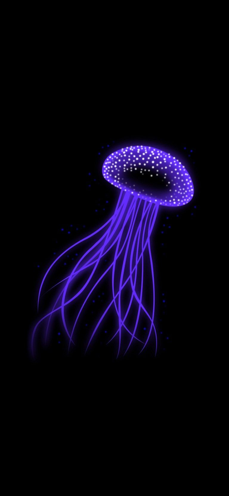 Jelly Fish iPhone 12 OLED Minimal HD Wallpaper Download