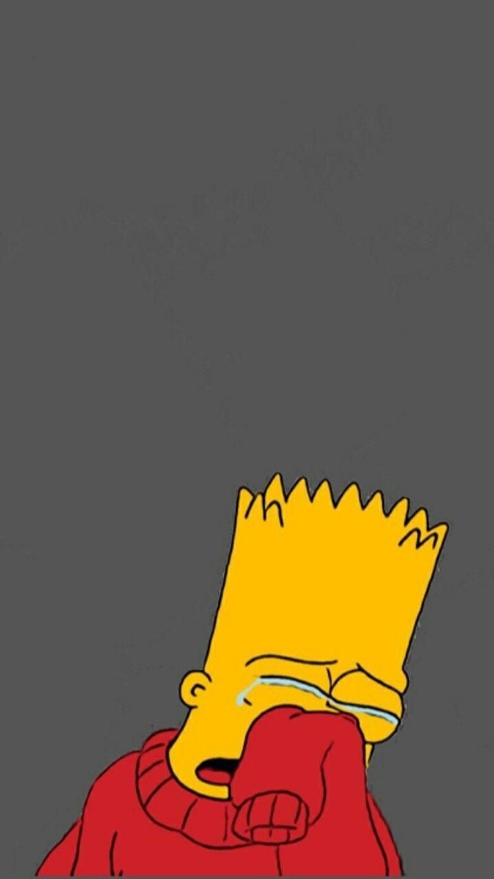 Sad Aesthetic Wallpaper, Bart Simpson
