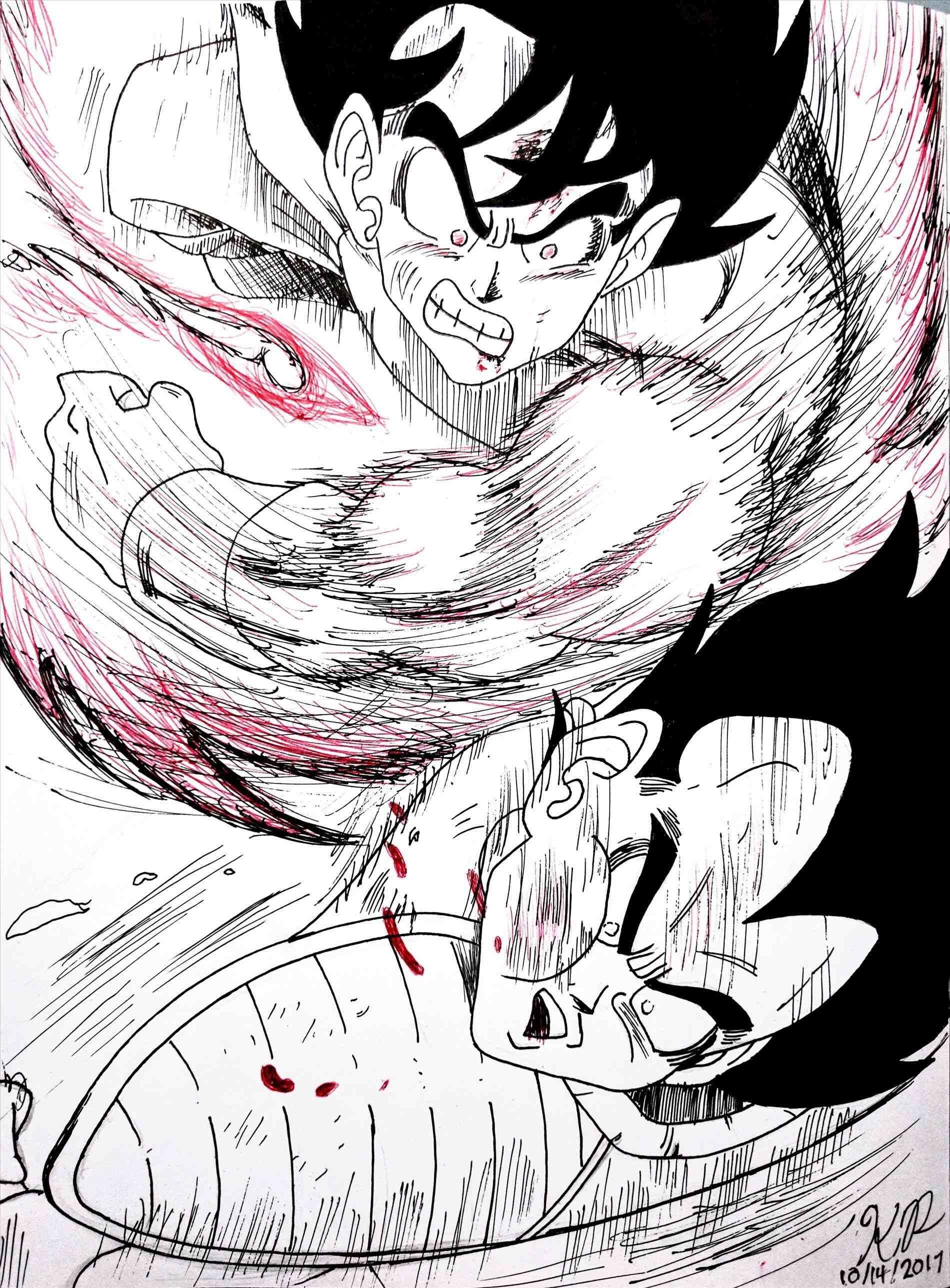 1900x Goku Ssj Vs Vegeta Test By The Full Color Kaioken Vs Vegeta Manga