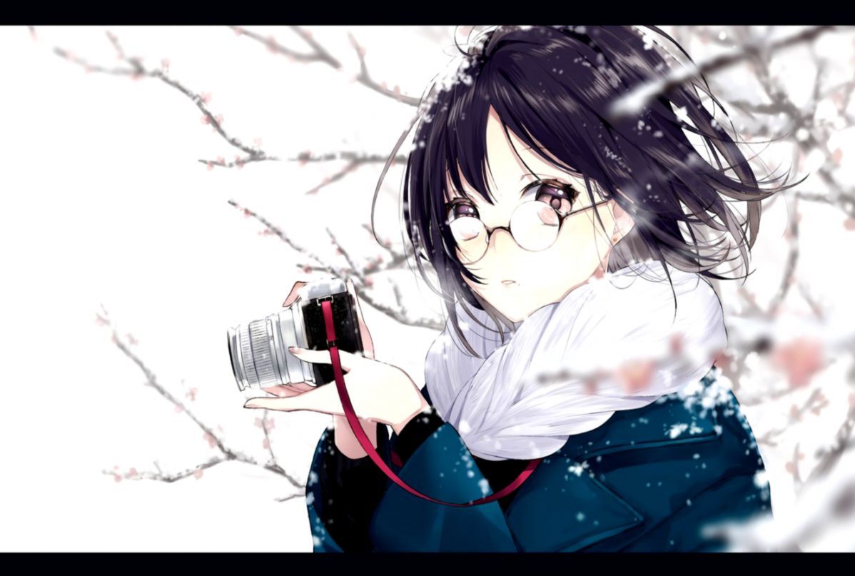 Anime Girl In Snow Live Wallpaper