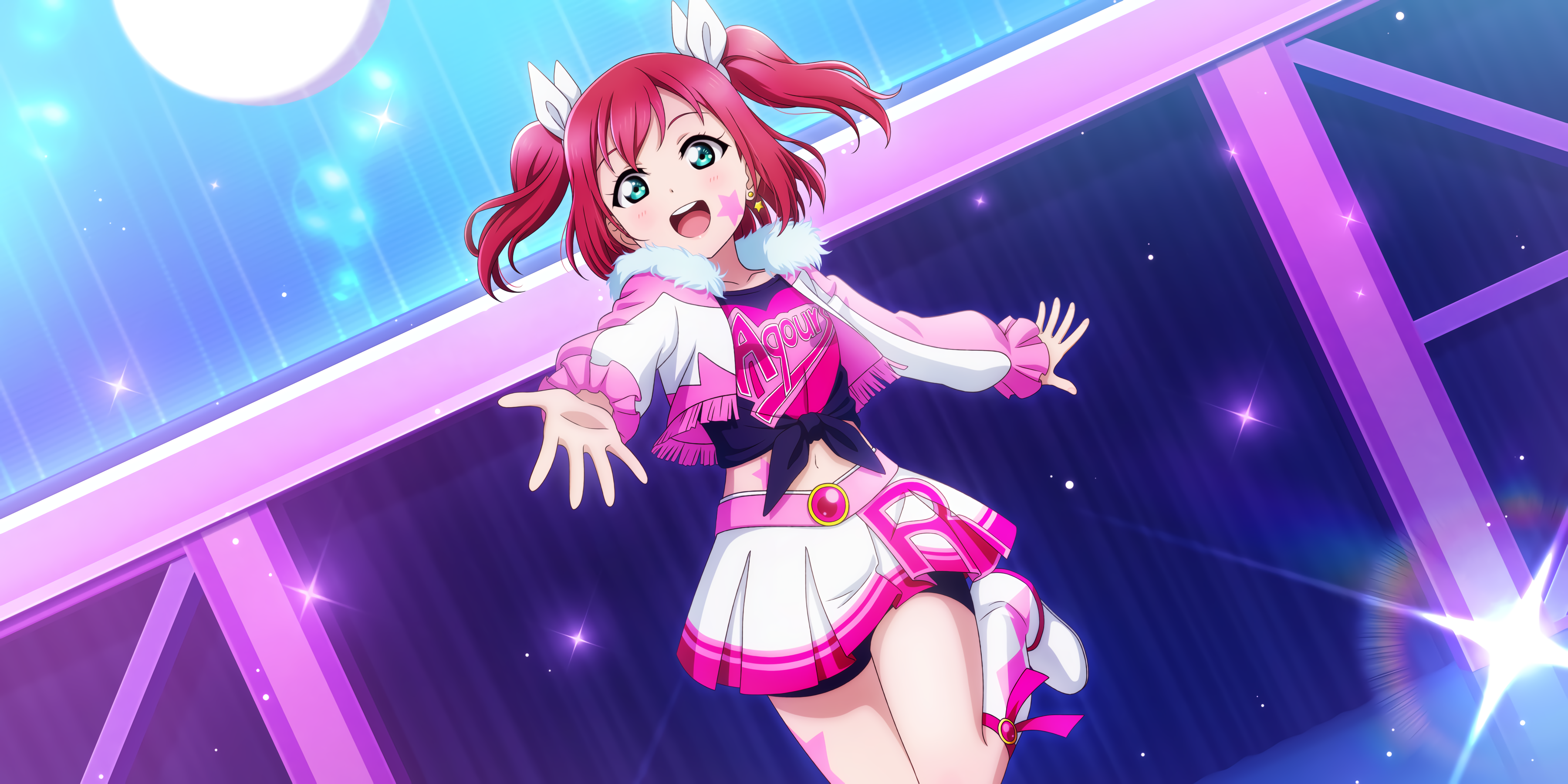 Wallpaper, Love Live Series, Love Live, Love Live Sunshine, anime girls, Kurosawa Ruby 3600x1800