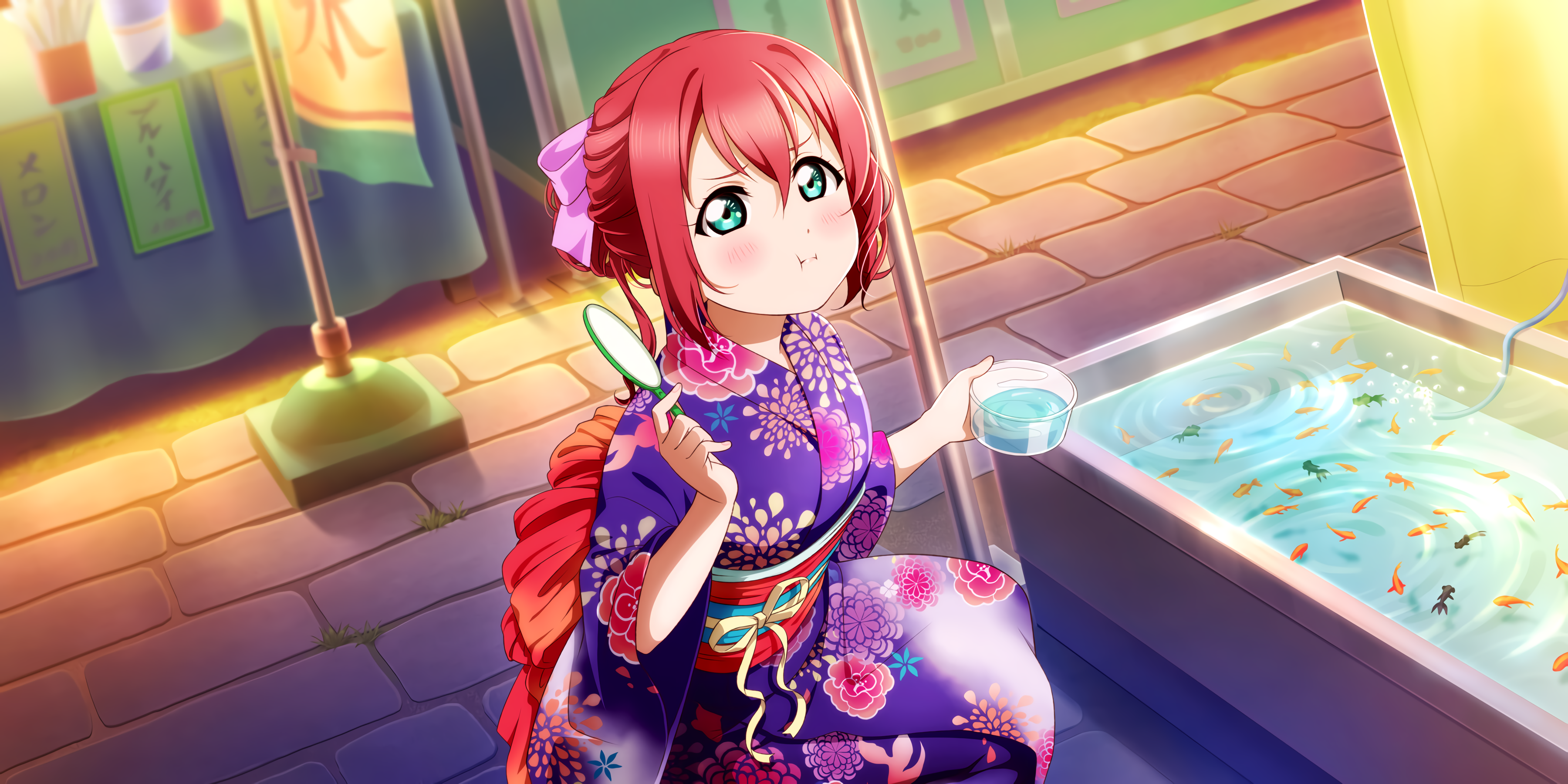 Love Live Series Love Live Love Live Sunshine Anime Girls Kurosawa Ruby Wallpaper:3600x1800