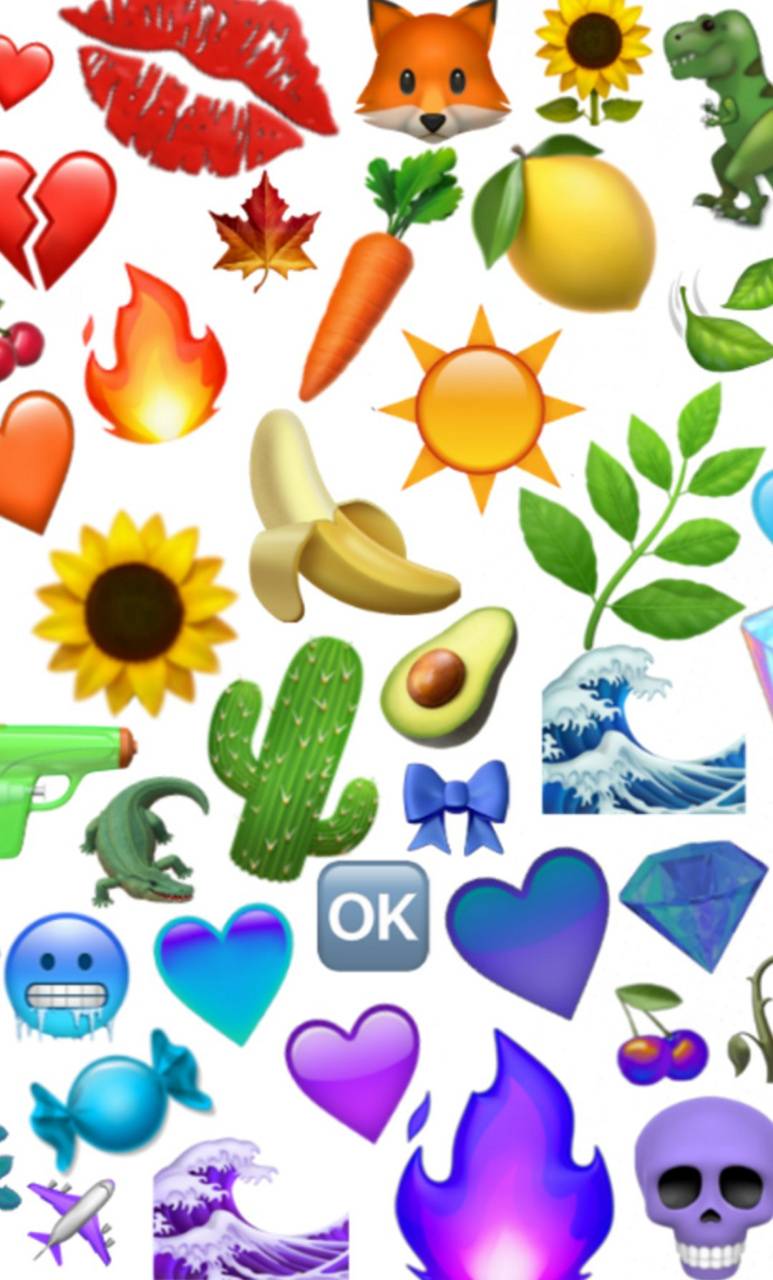 Rainbow emoji wallpaper