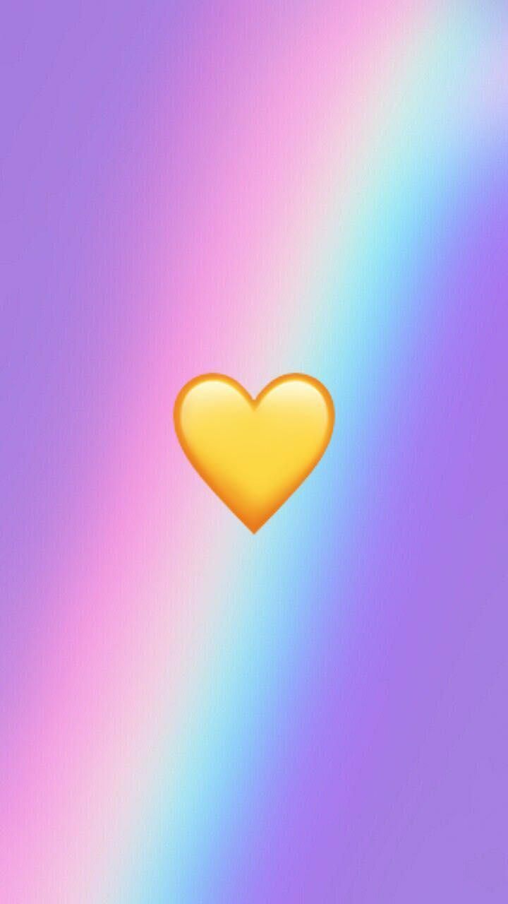 Wallpaper Rainbow Heart Emoji
