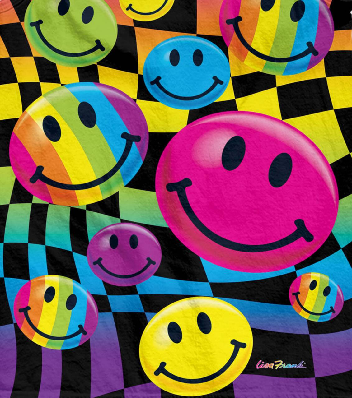 Rainbow Smileys wallpaper
