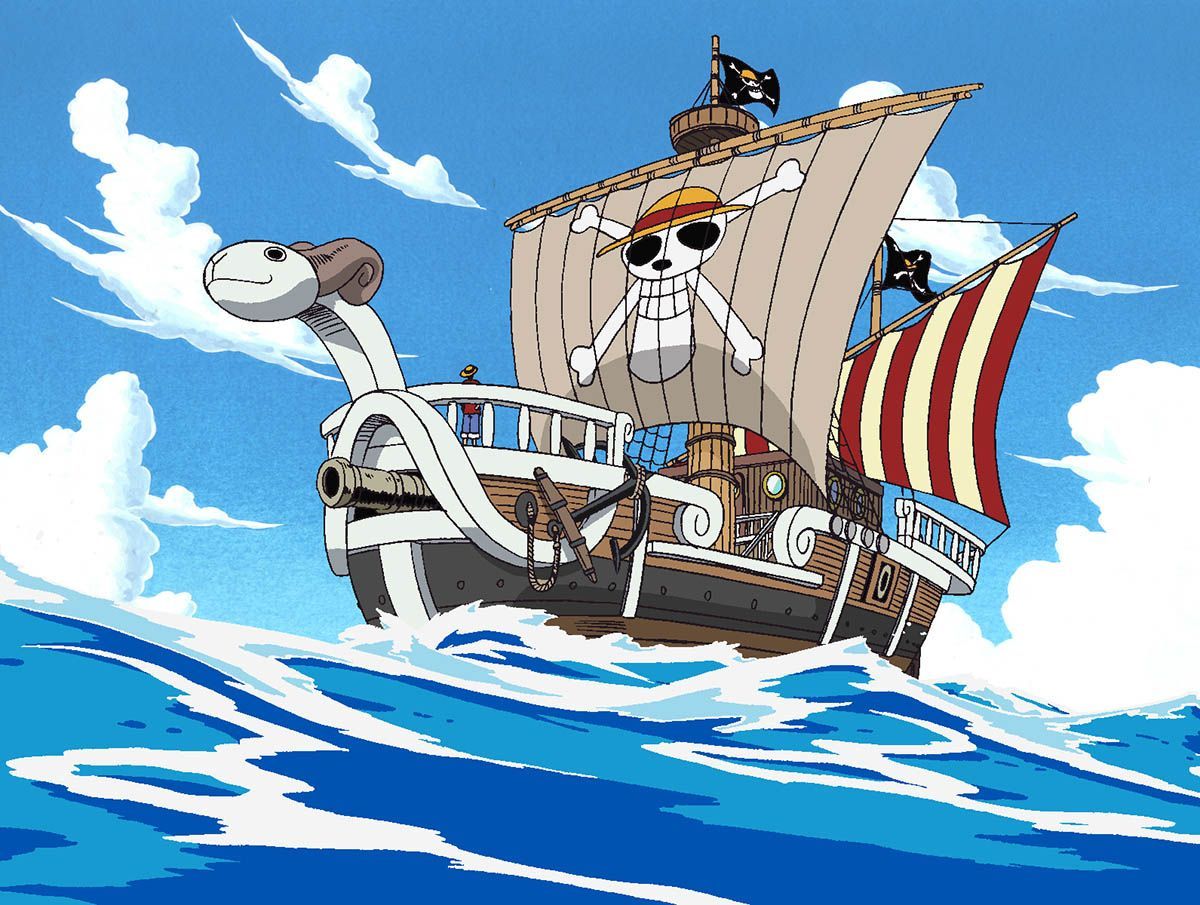 anime wallpaper one piece boat