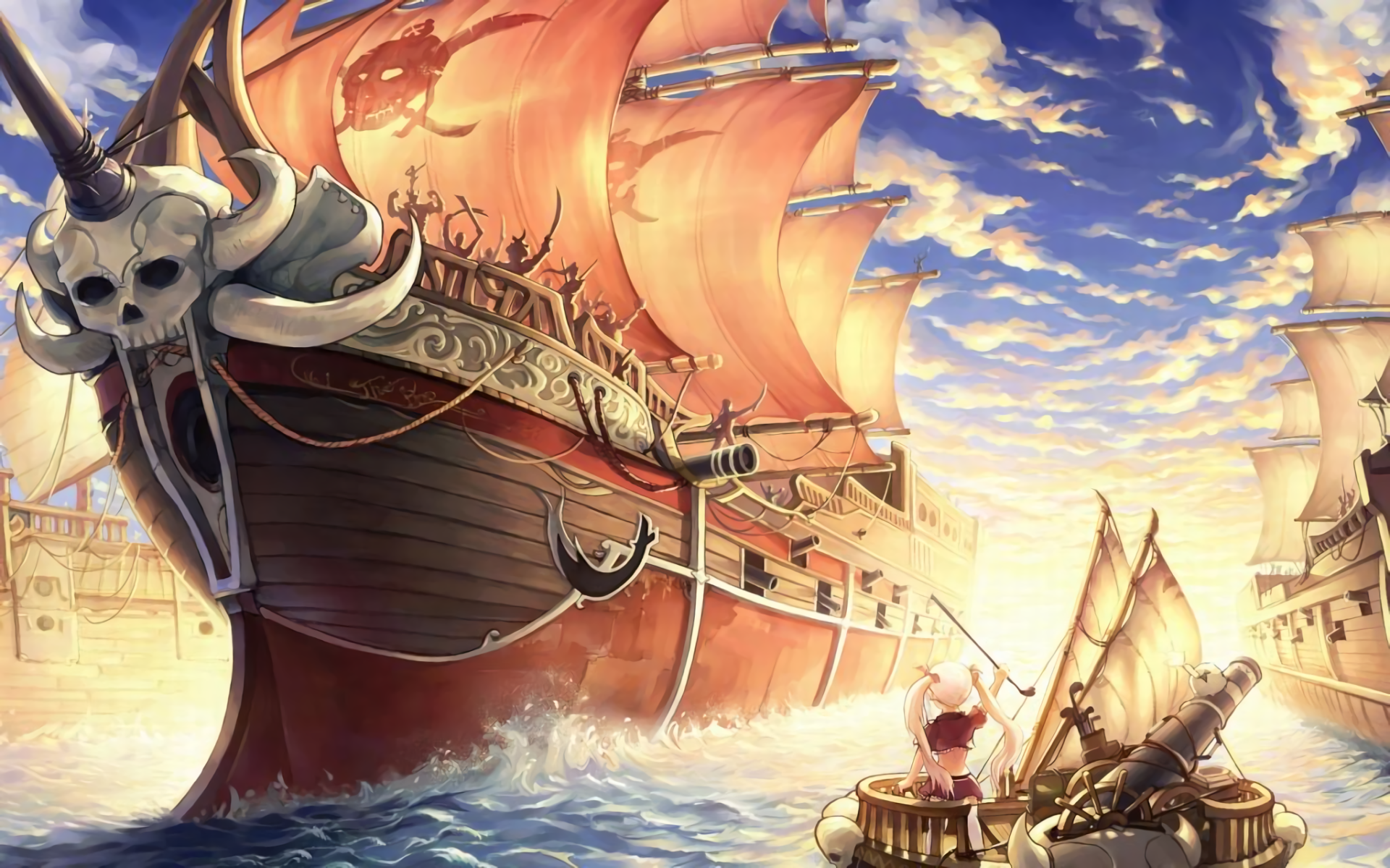 Fantasy Ship Pirate Wallpaper. Anime pirate, Wallpaper background, Pokemon picture