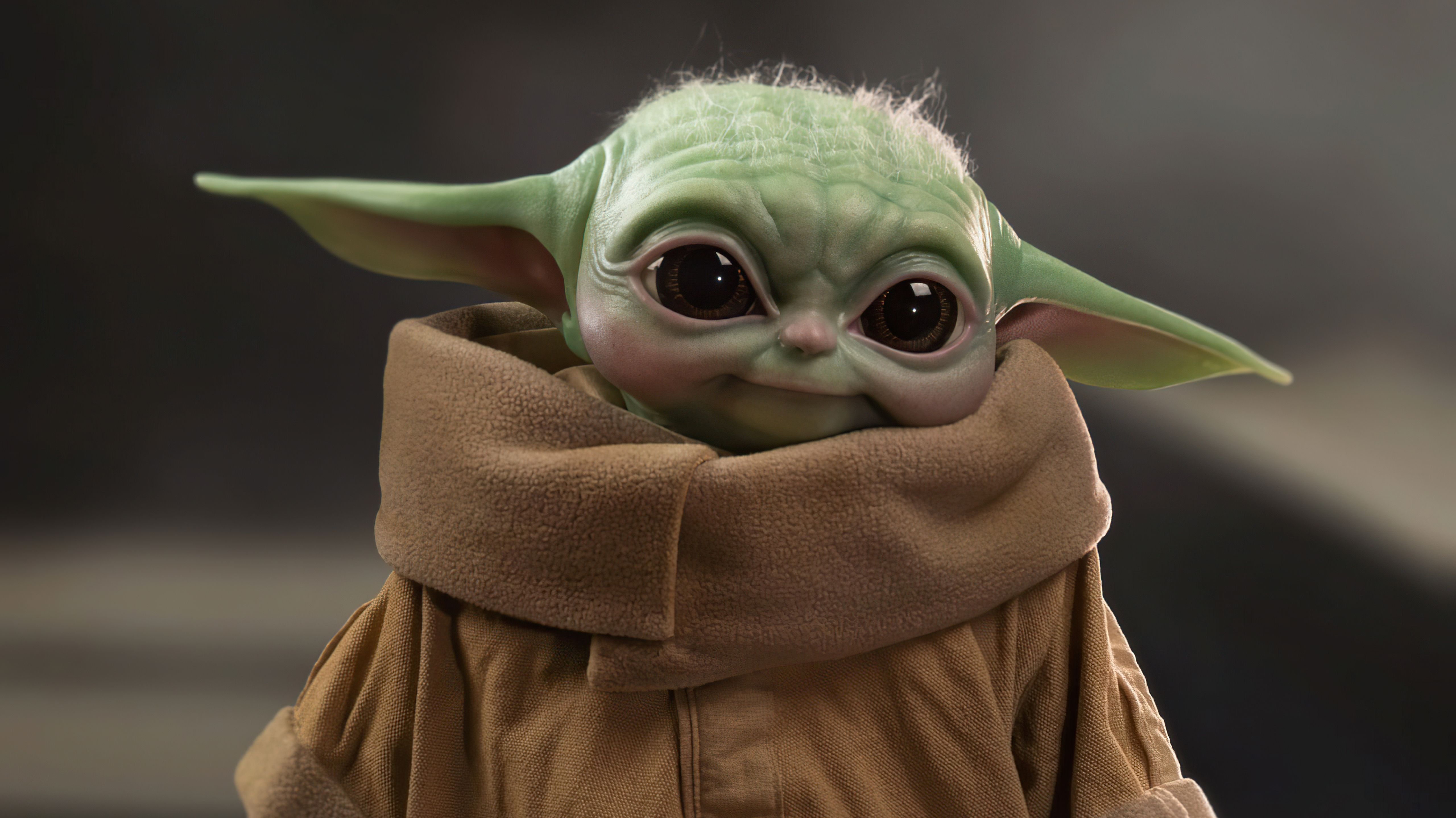 Baby Yoda Grogu Star Wars 4K 5K HD The Mandalorian Wallpaper