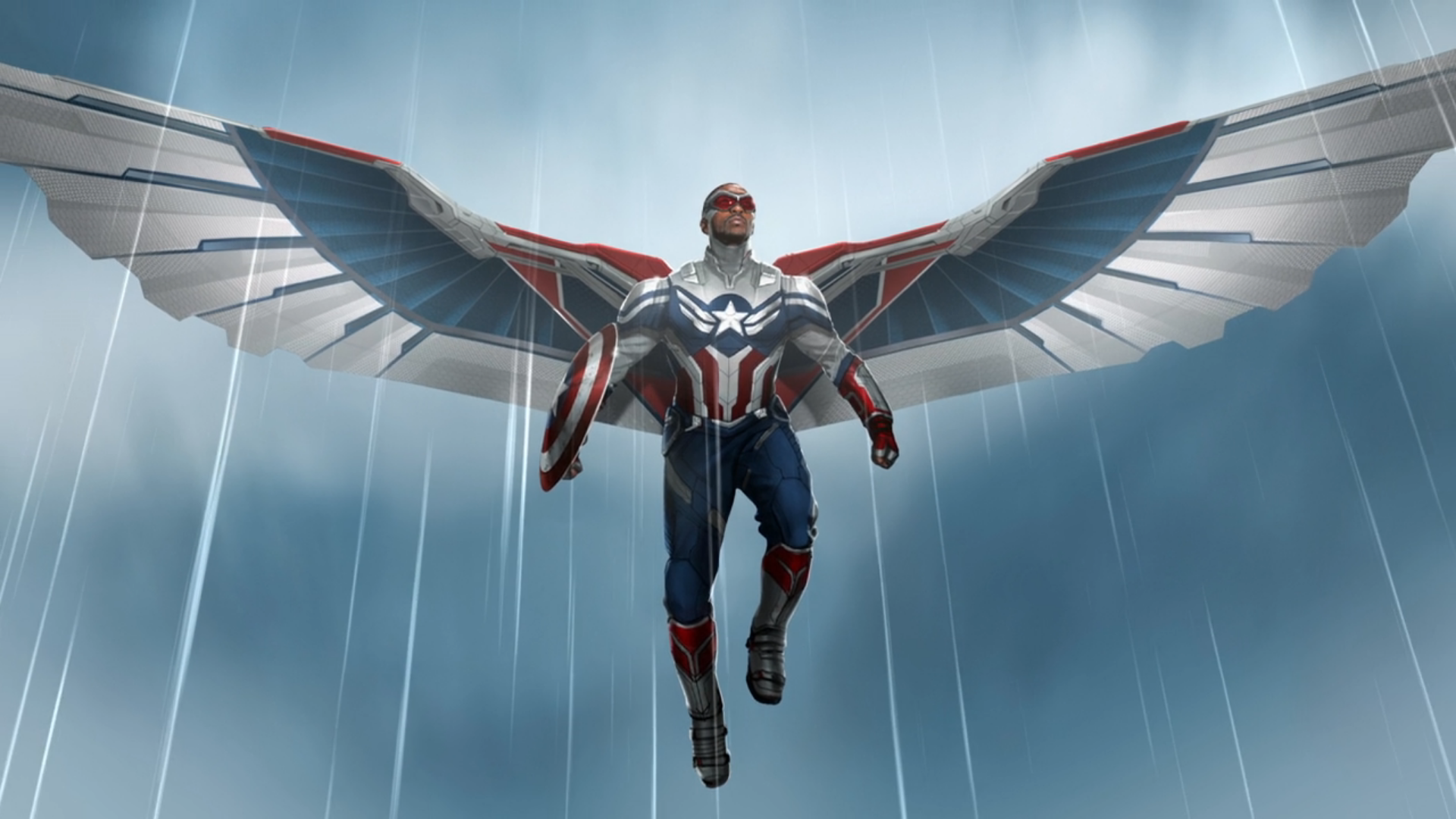 Official concept art of Sam Wilson's Captain America suit from Assembl...