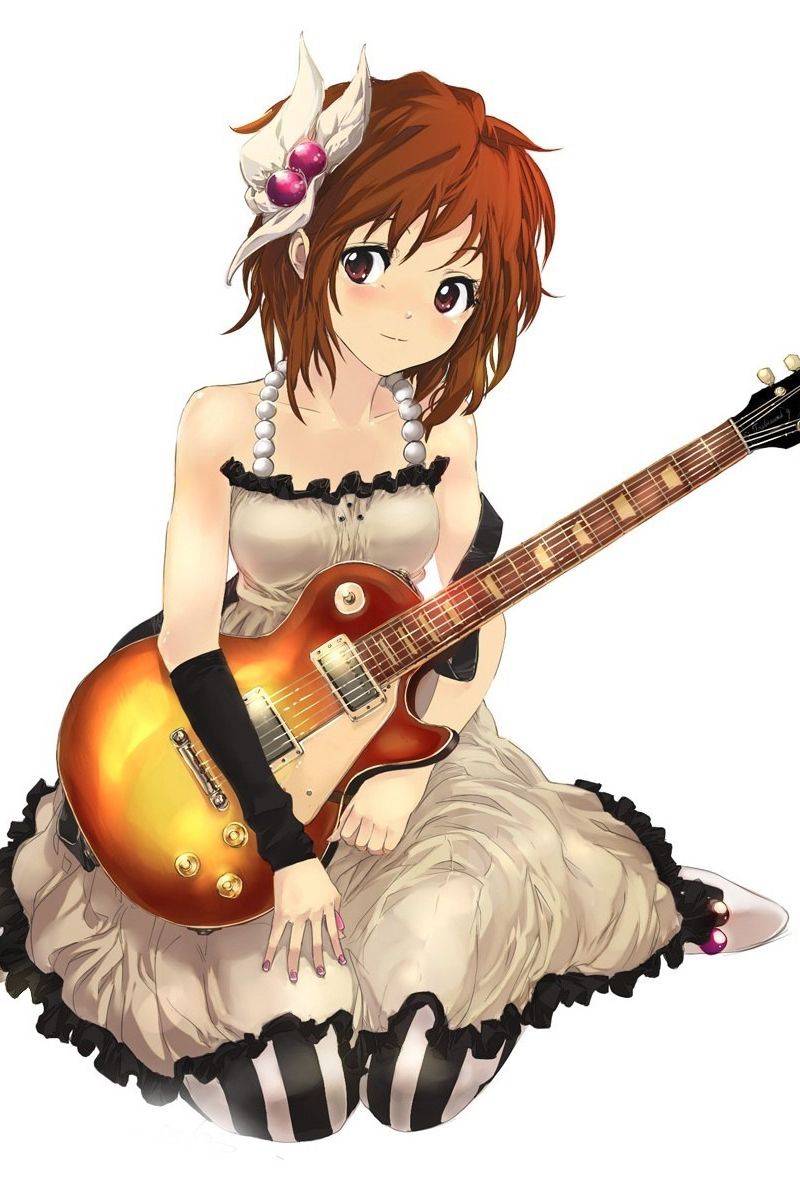 Wallpaper and Yui Hirasawa anime Wallpaper #Guitar # Hirasawa #Anime #Wallpaper #iPhone #Android #Mobile #Wallpaper #FreeDownload