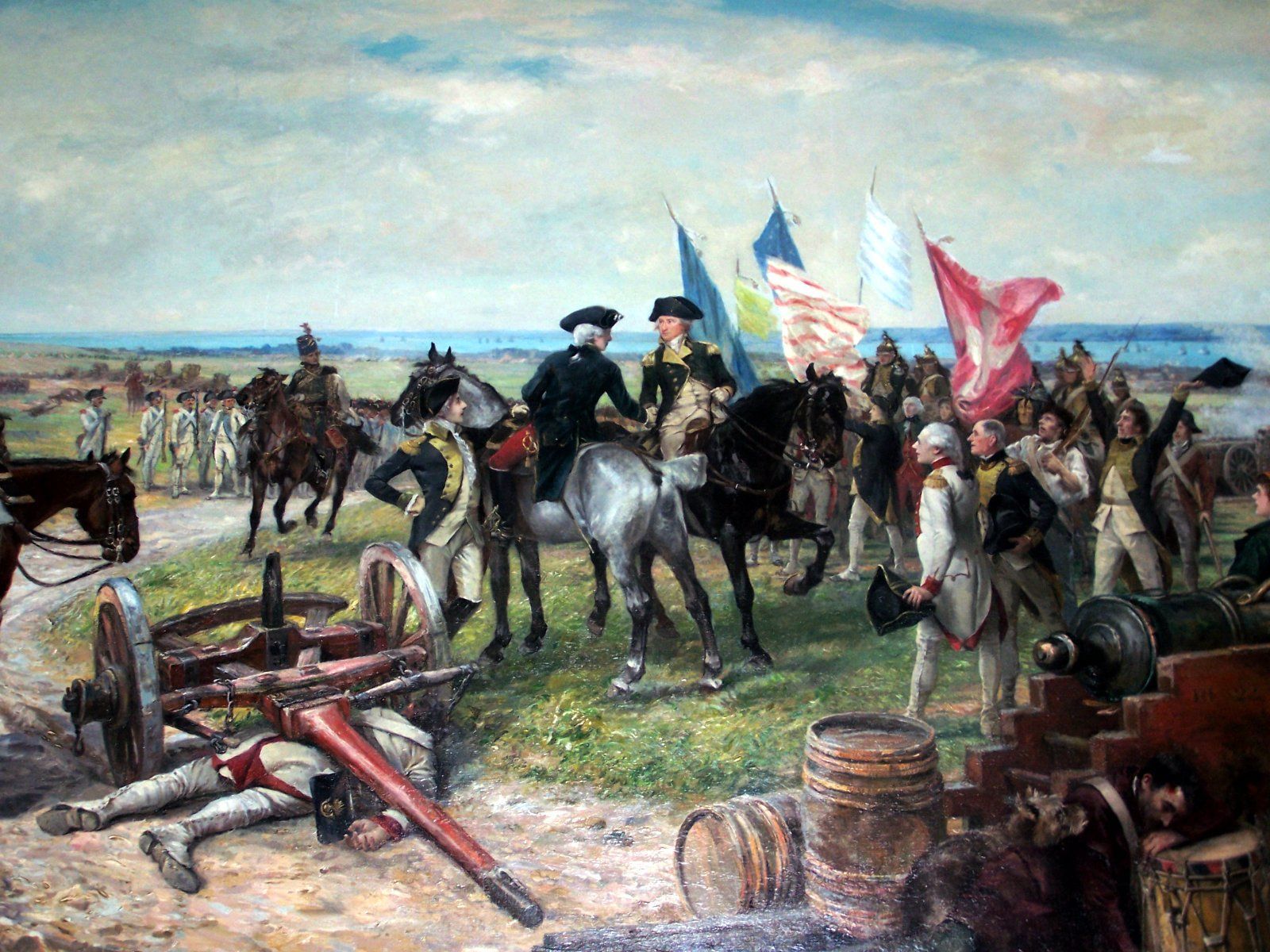 Washington at Yorktown. American revolutionary war, Revolutionary war, American war of independence