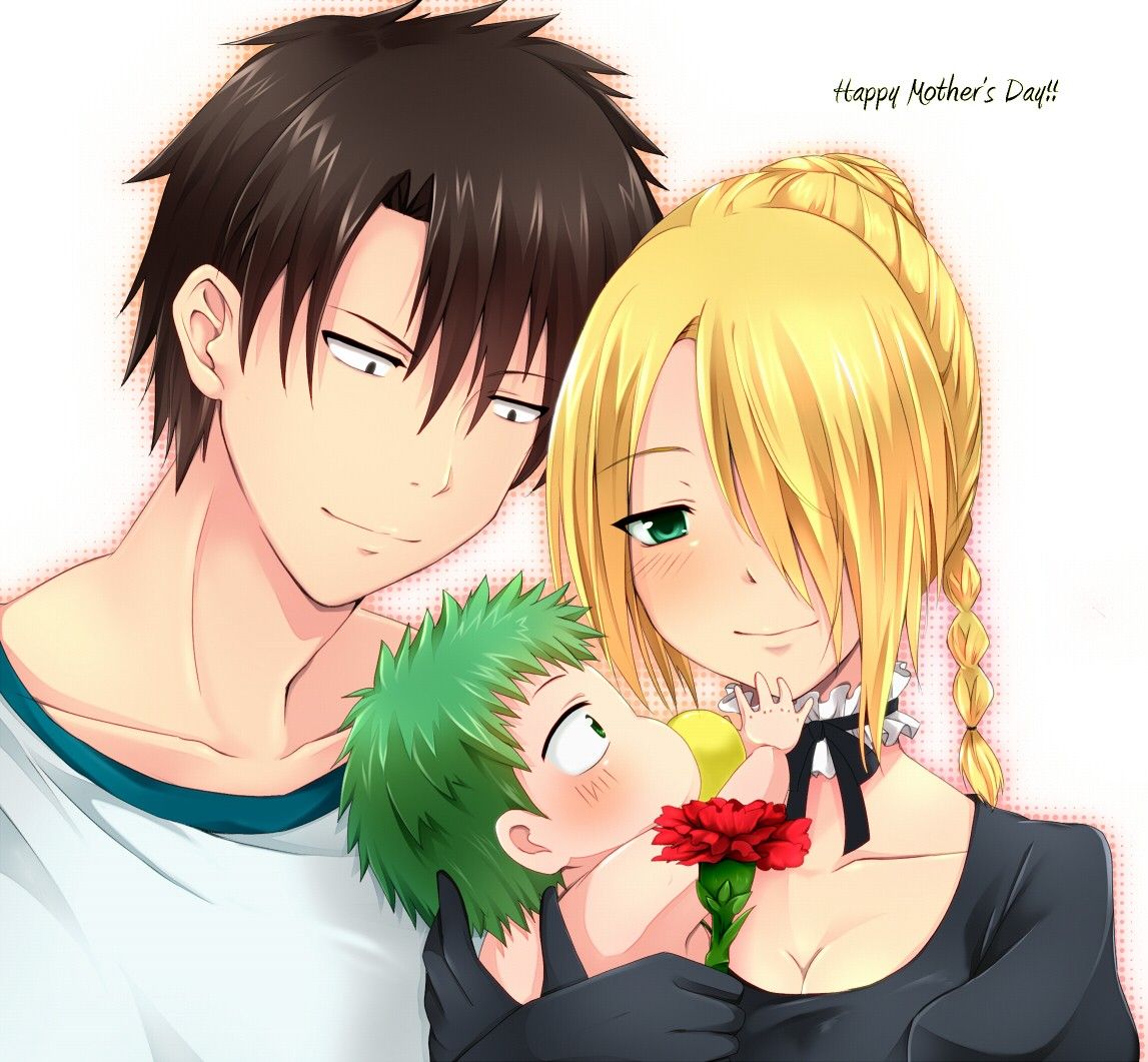 Wallpaper, illustration, anime, cartoon, black hair, mouth, Hildegard, mangaka, interaction, hime cut, Oga Tatsumi, Kaiser de Emperana Beelzebub IV 1147x1061