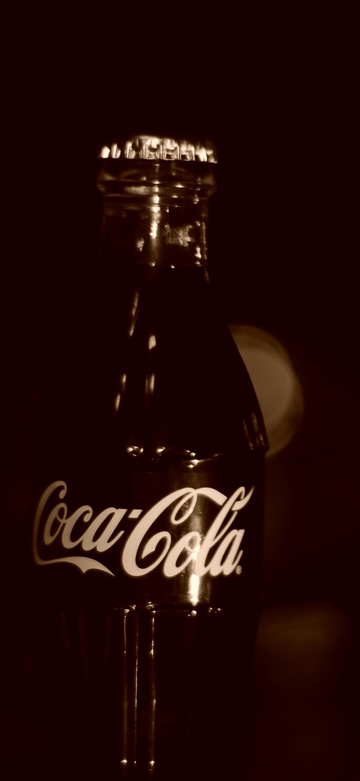 Coca Cola, Drinks, Bottle, Darkness 1242x2688 IPhone 11 Pro XS Max Wallpaper, Background, Picture, Image
