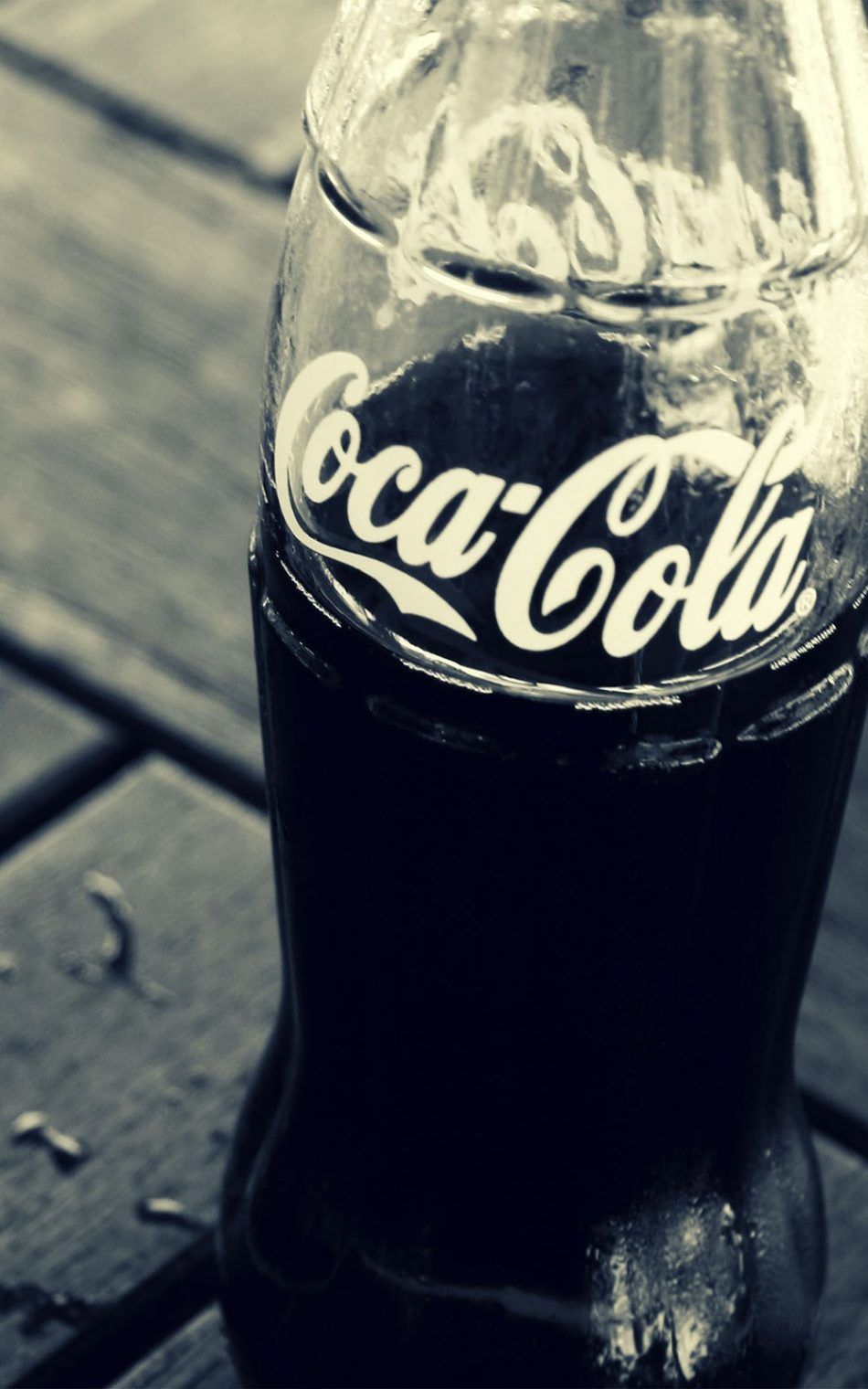 Coca Cola Glass Black & White 4K Ultra HD Mobile Wallpaper