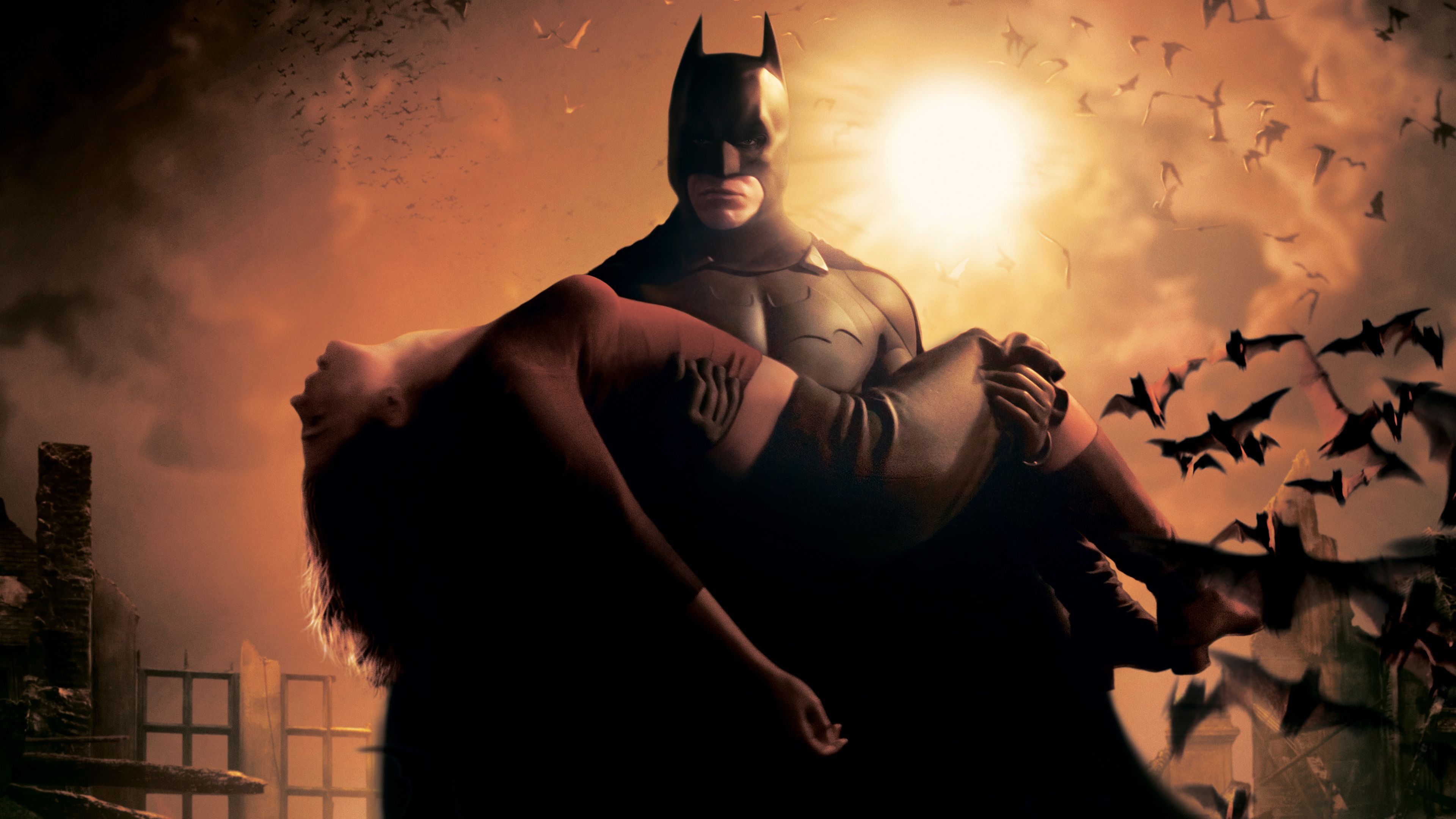 Katie Holmes Batman Begins Poster 4k Superheroes Wallpaper, Hd Wallpaper, Batman Wallpaper, 4k Wallpaper. Batman Begins, Movie Wallpaper, Batman