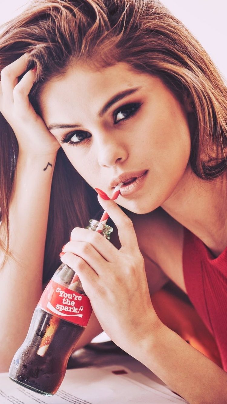 Selena Gomez Coca Cola Campaign 2017 iPhone iPhone 6S, iPhone 7 HD 4k Wallpaper, Image, Background, Photo and Picture